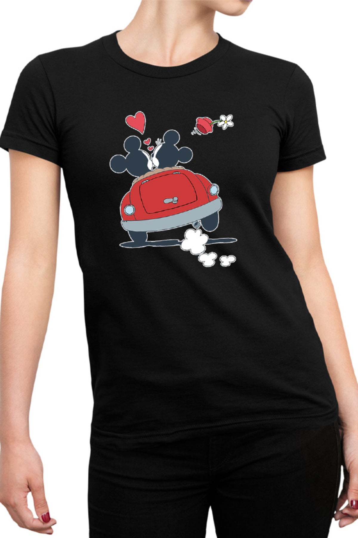Tricou dama Mickey Mouse Lovers Minnie Flower