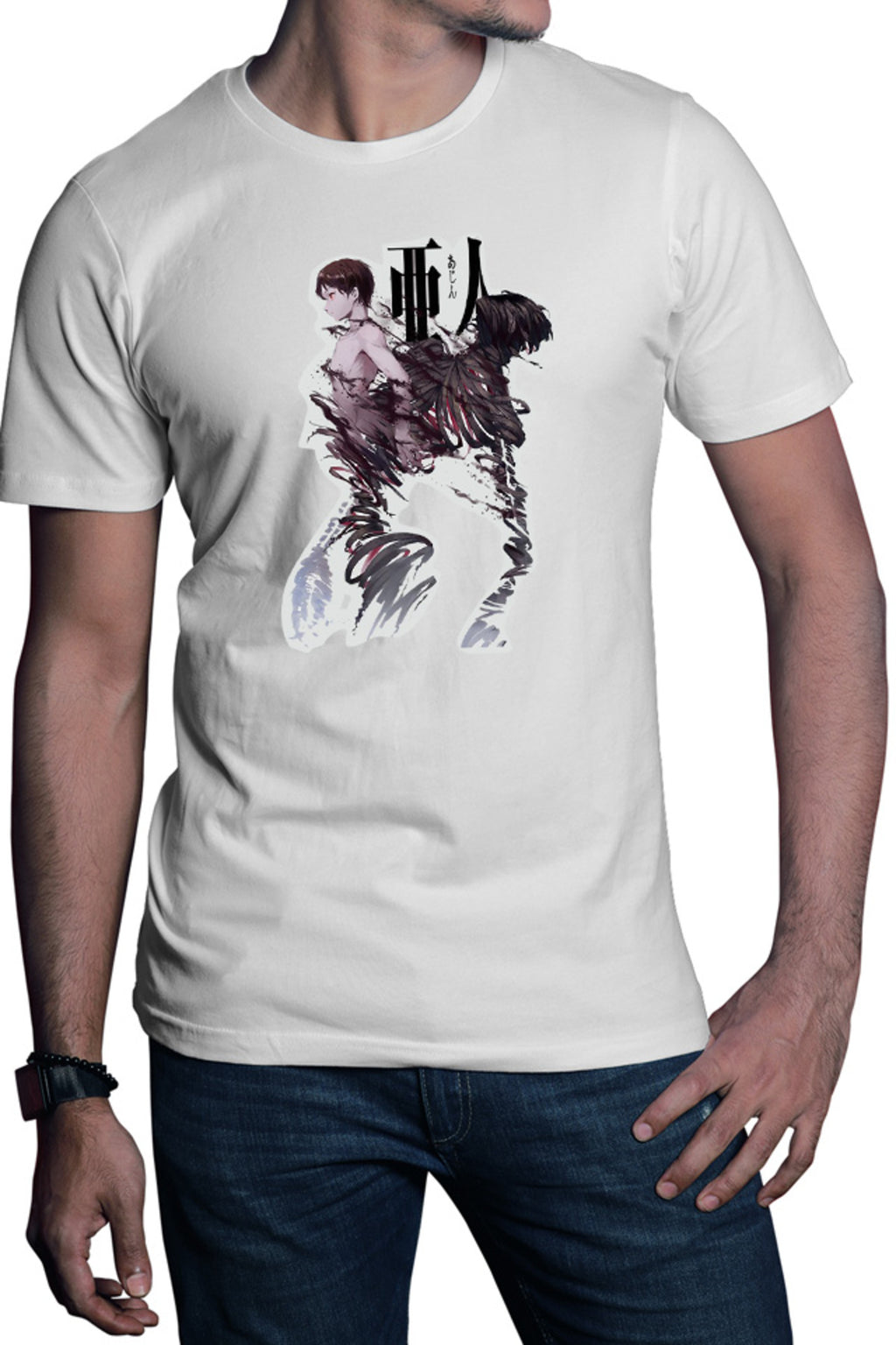 Tricou barbati Ajin Non Destructive Biological Weapons Anime Cosplay