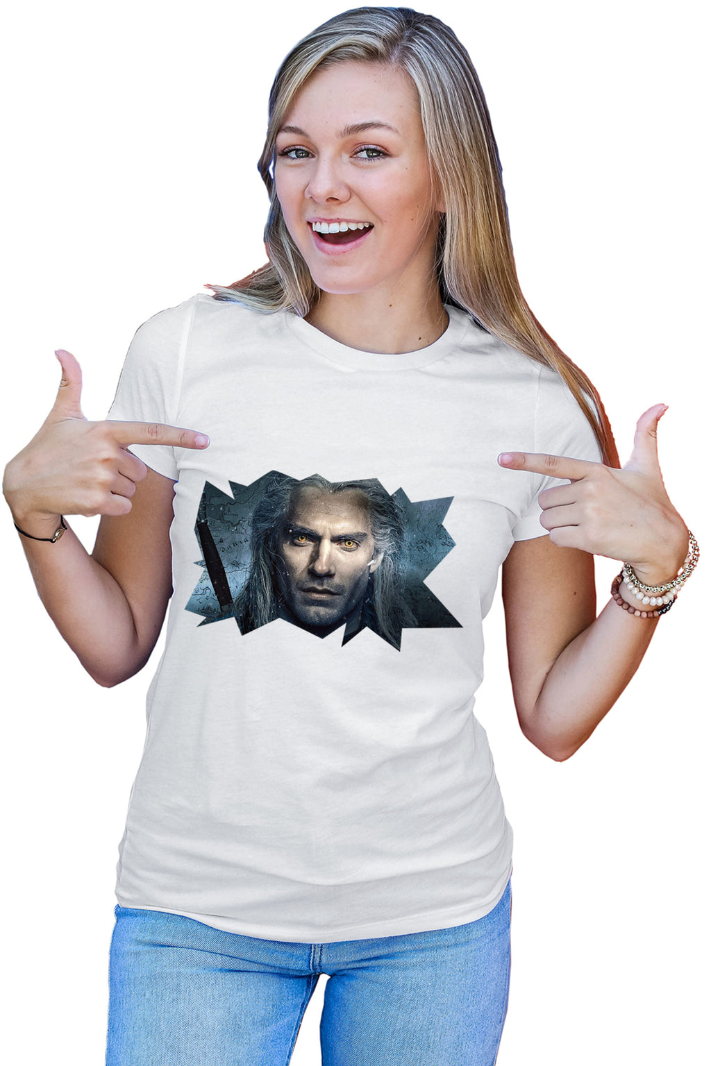 Tricou dama The Witcher Fantasy Game Story Witch Hunt