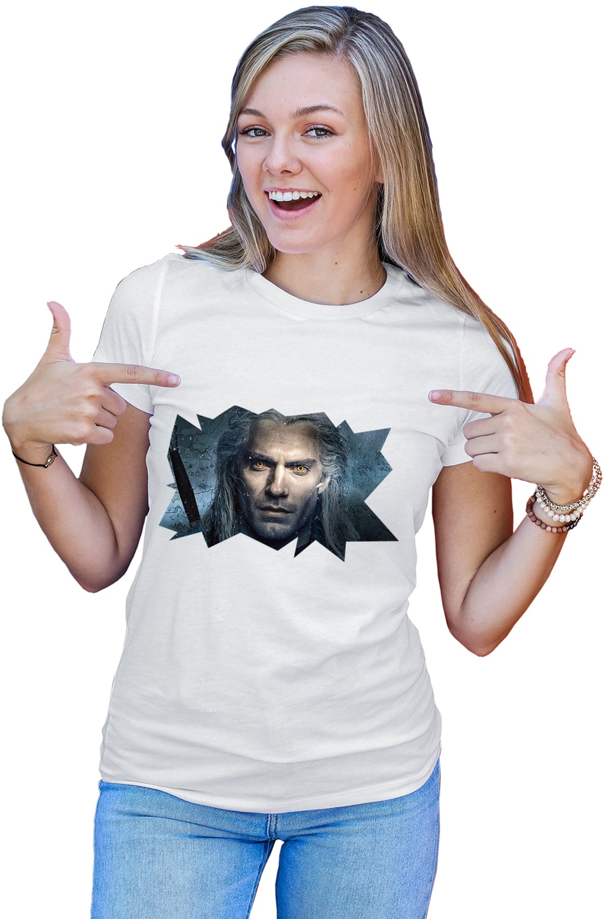 Tricou dama The Witcher Fantasy Game Story Witch Hunt