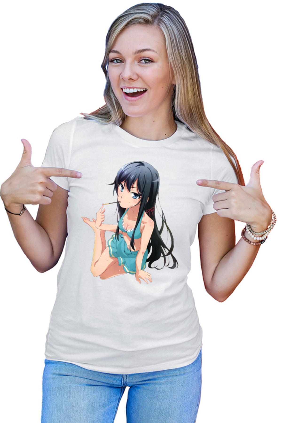Tricou dama OreGairu Yukino Swim Suit Summer Pocky