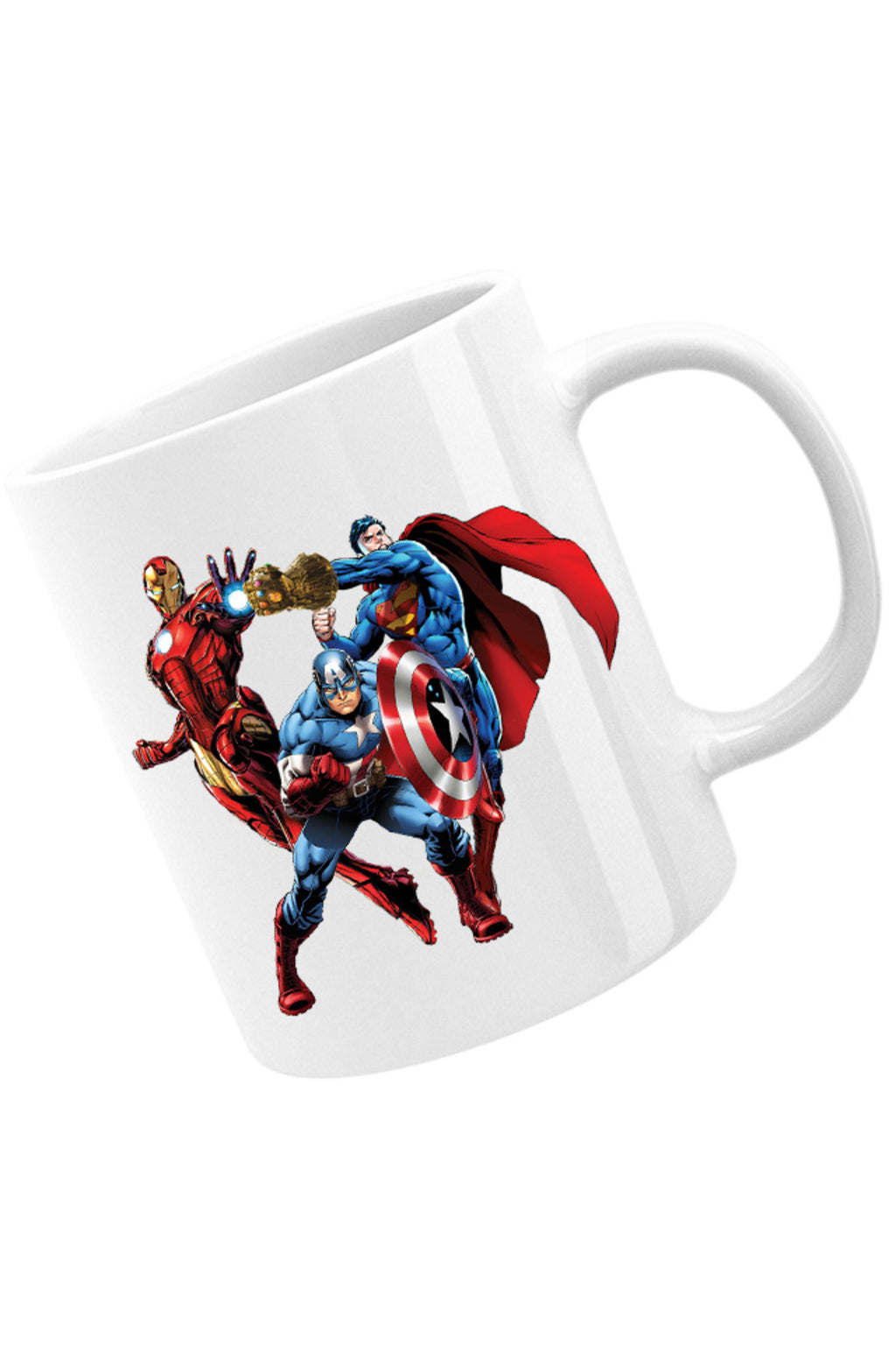 Cana Thanos Gauntlet Mach Marvel Superman Ironman, alba, 330 ml
