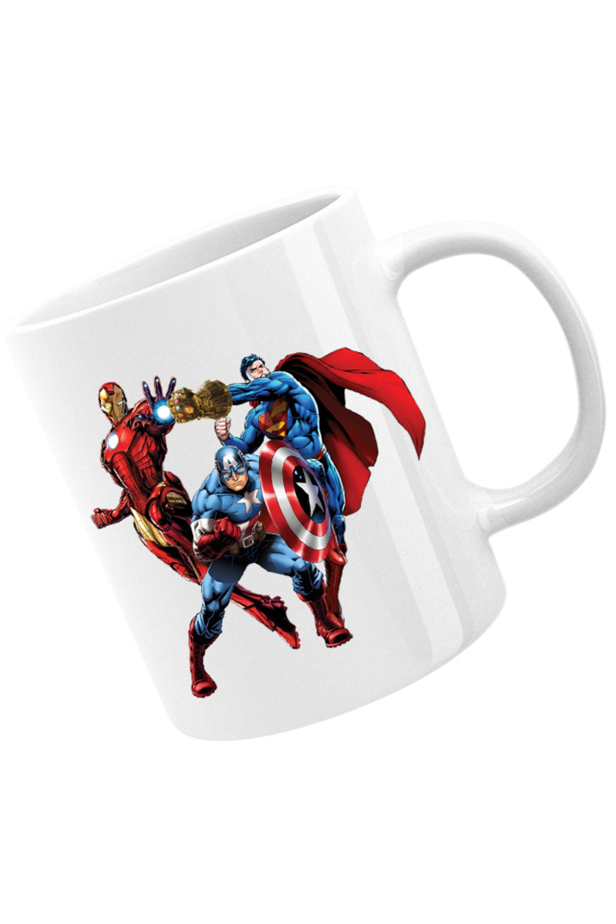 Cana Thanos Gauntlet Mach Marvel Superman Ironman, alba, 330 ml