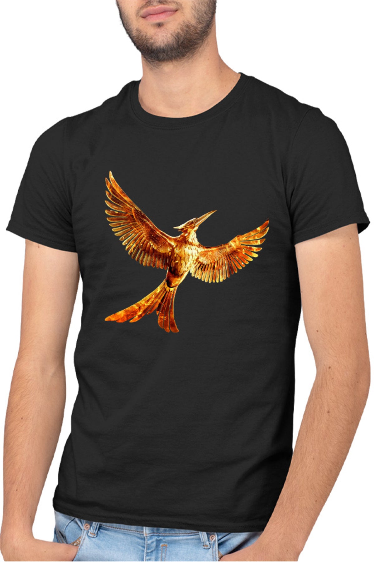 Tricou barbati The Hunger Games Bird Sci-FI Action Adventure Run