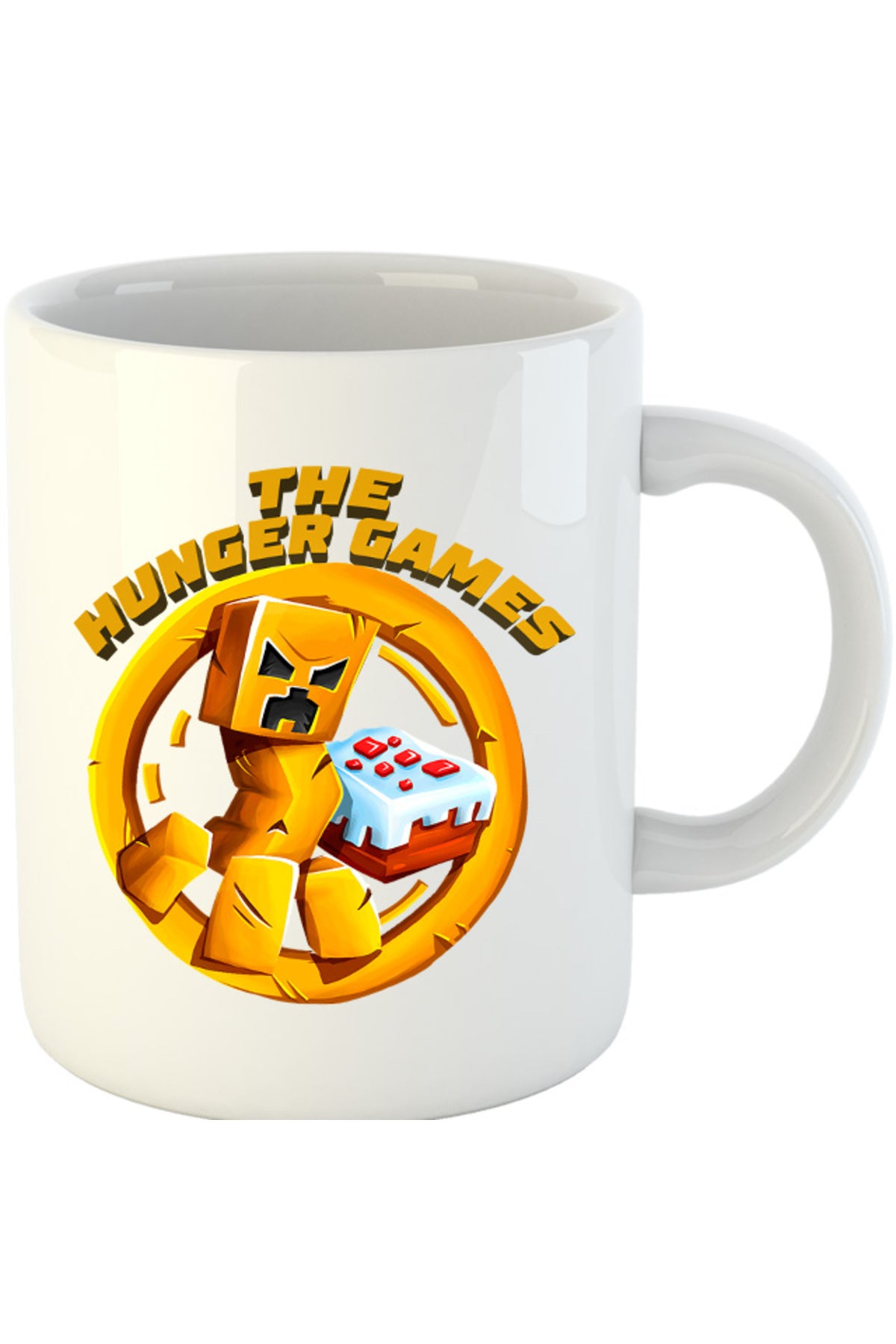 Cana The Hunger Games Minecraft Logo Cake Creeper, alba, 330 ml