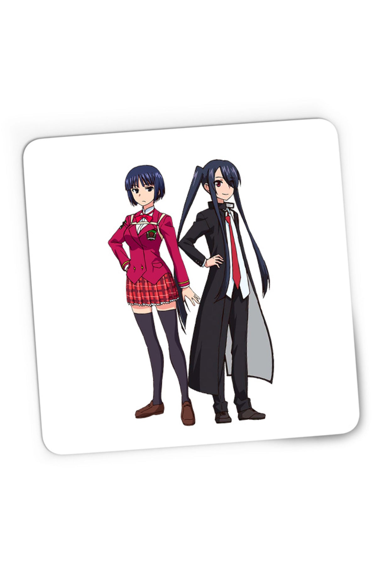 Mousepad Gaming UQ Holder Kuroumaru Orte School Uniform Anime Girl, 21x19 cm