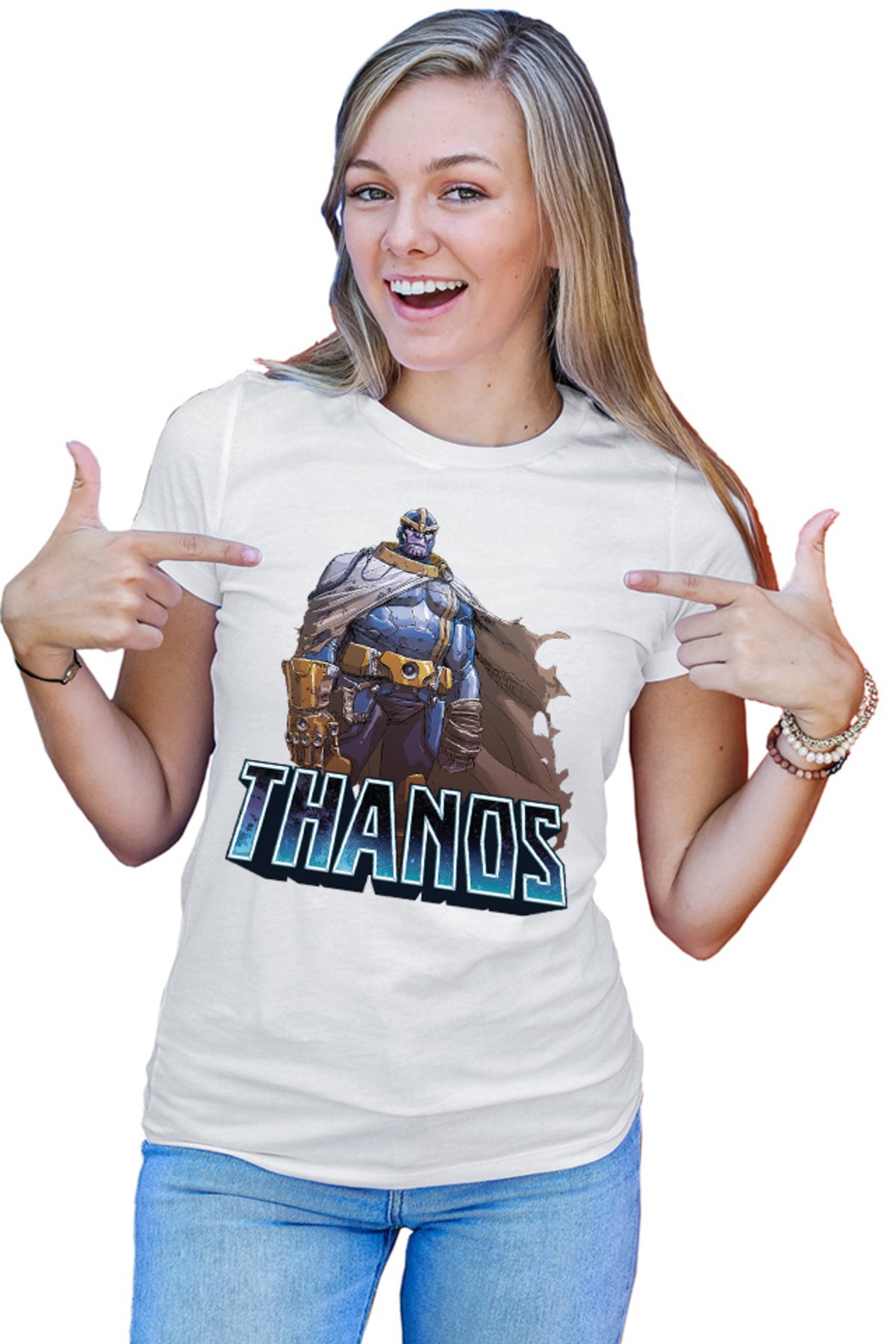 Tricou dama Thanos Cape Supervillian Bad Marvel Dessert