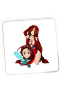 Mousepad Gaming Fairy Tail Demon Slayer Erza Tanjirou Minecraft, 21x19 cm