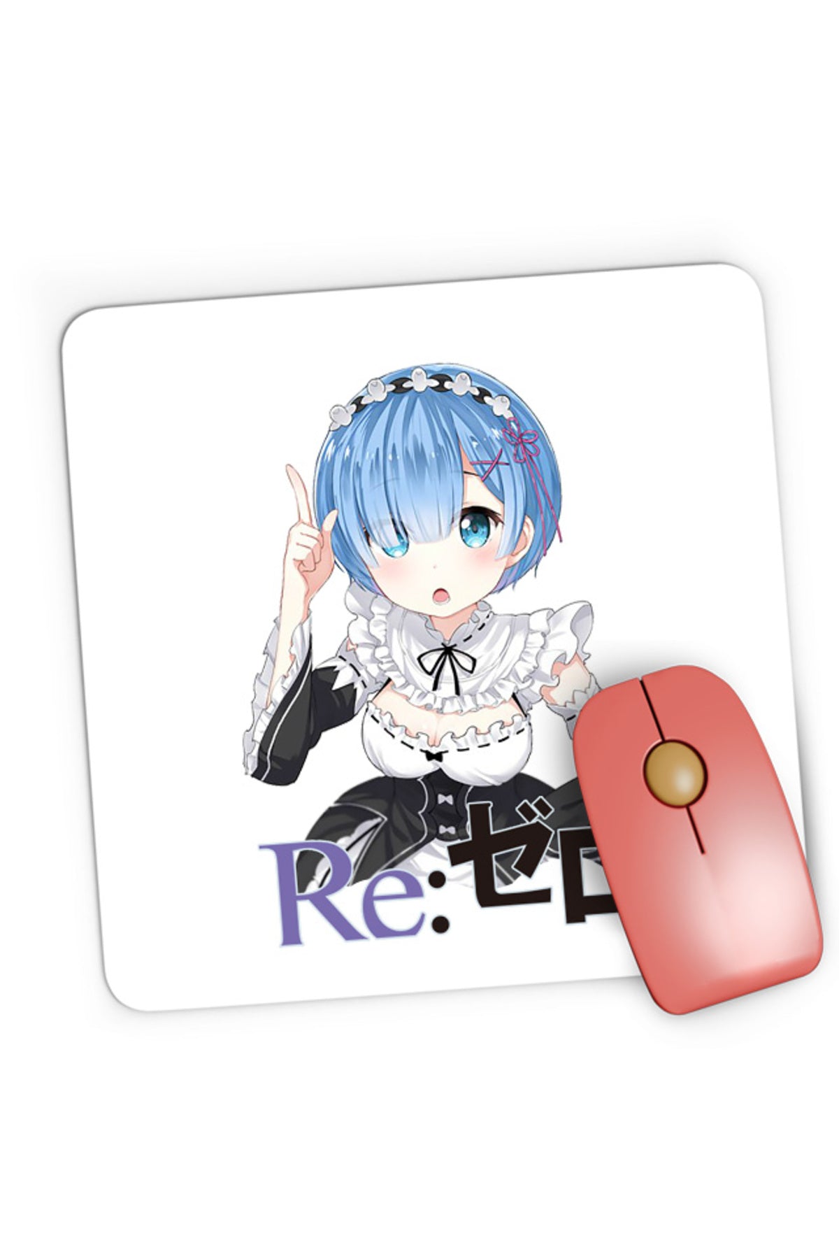 Mousepad Gaming Re Zero REM Doki Doki Best Waifu Demon, 21x19 cm