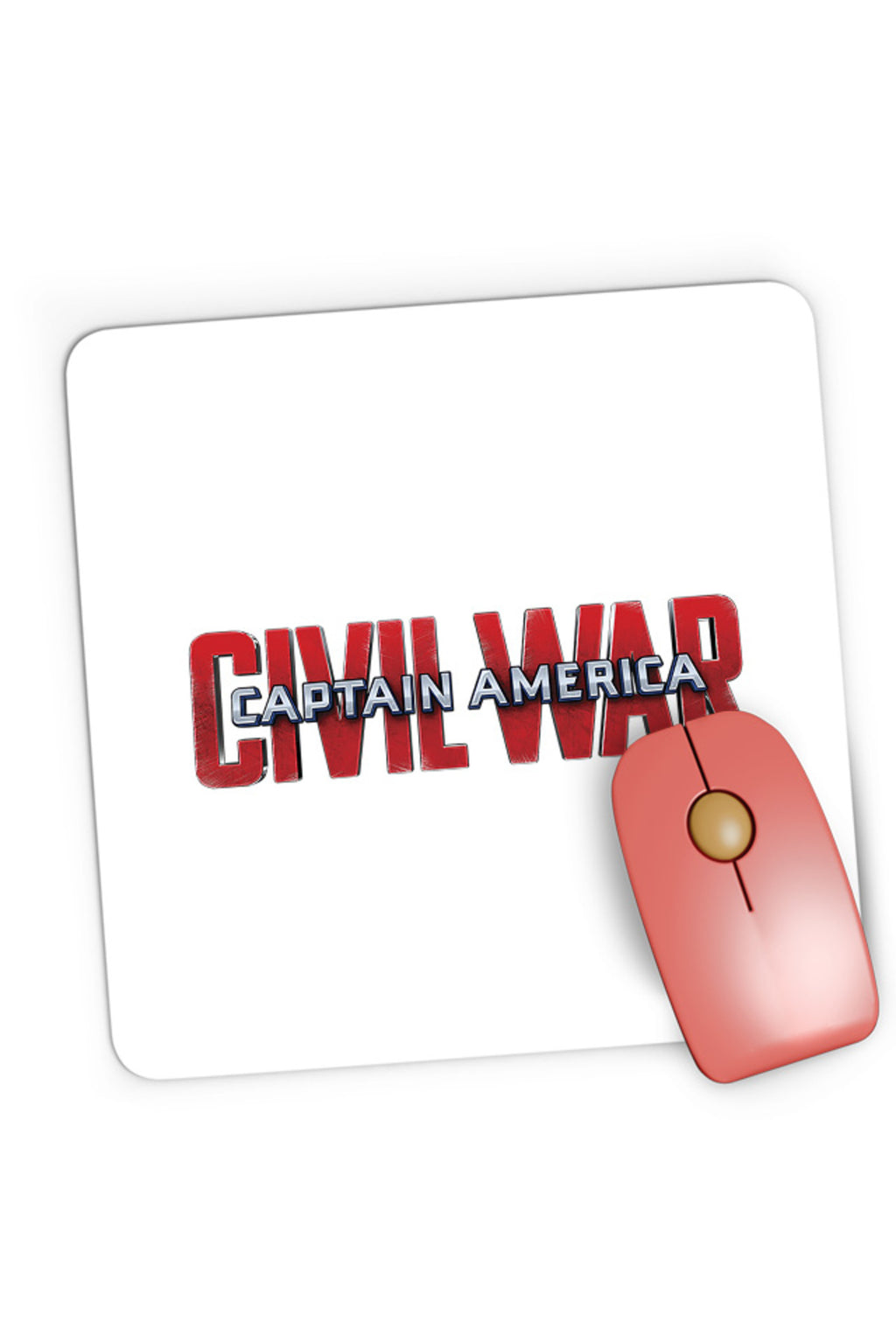 Mousepad Gaming Captain America Logo Civil Avengers Nice Beautiful Bold, 21x19 cm