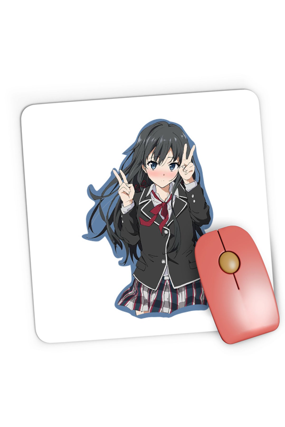 Mousepad Gaming OreGairu Yukino Yukinoshita Wind Kuundere Manga, 21x19 cm