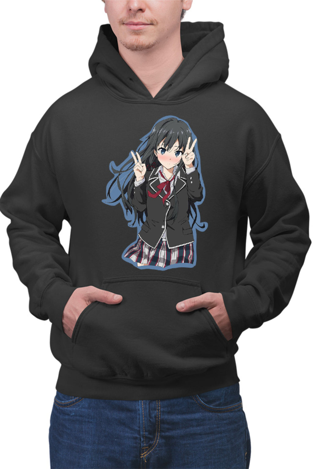 Hanorac barbati OreGairu Yukino Yukinoshita Wind Kuundere Manga