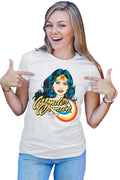 Tricou dama Wonder Woman Retro Comics Star Beautiful Power