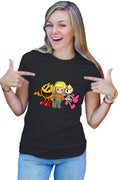Tricou dama Aquaman Pac Man Bubble Bomberman Lady Action