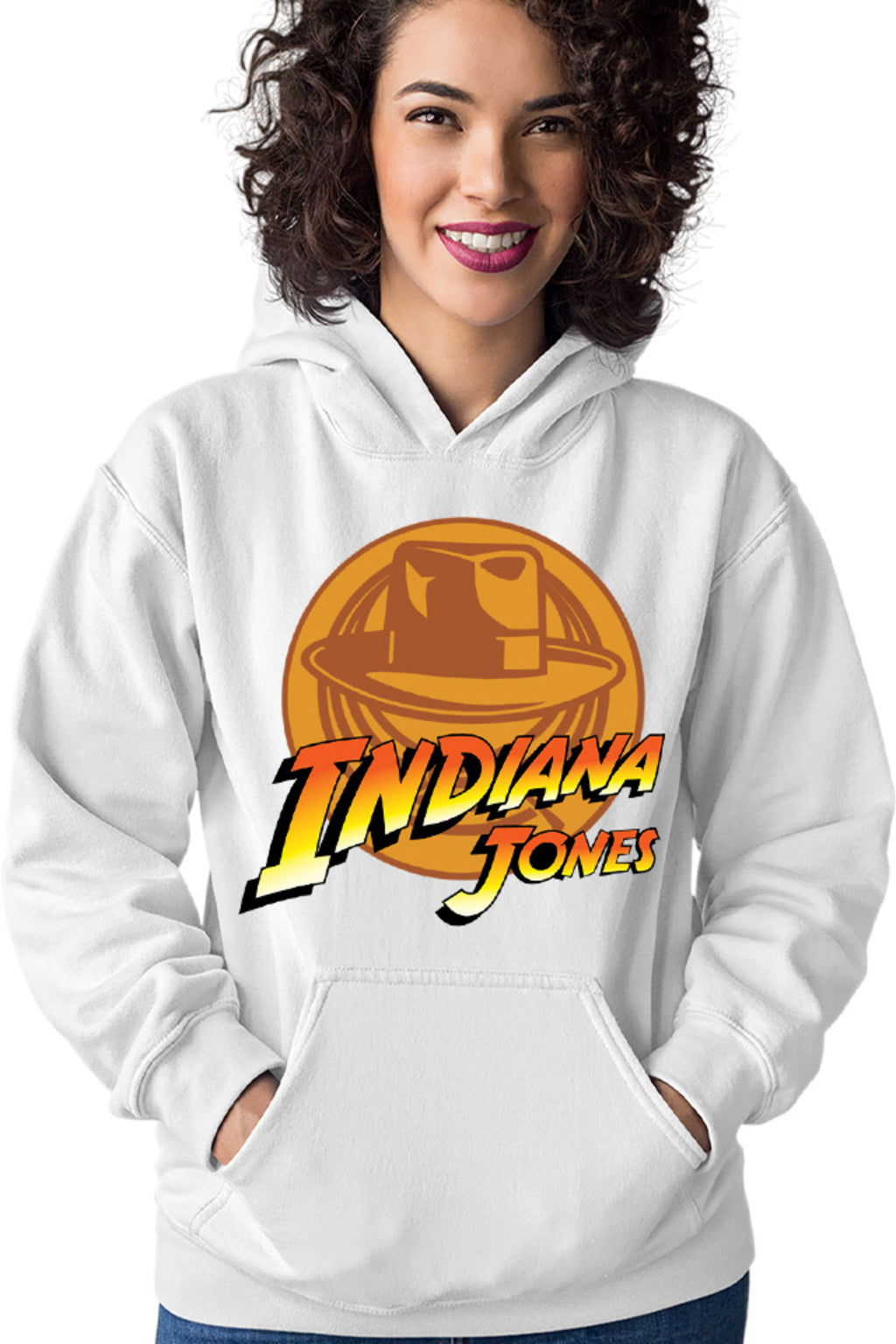 Hanorac dama Indiana Jones Logo TV Series Cool Savana Texas US