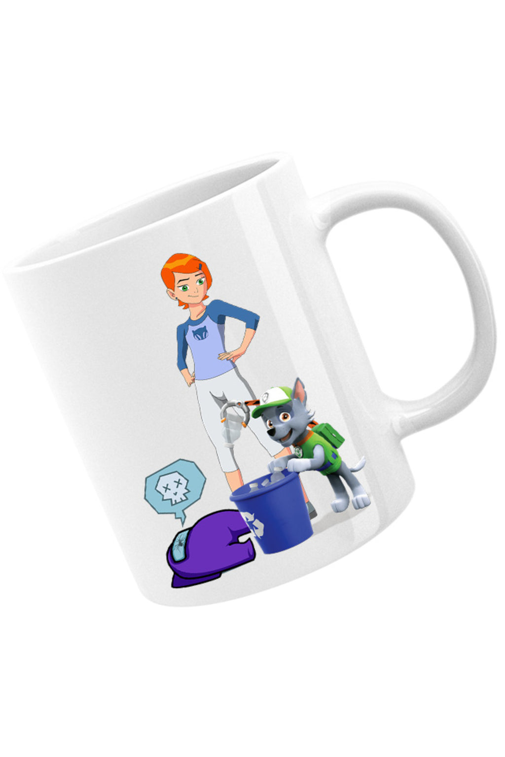 Cana Paw Patrol Recycle Dog Ben10Among, alba, 330 ml