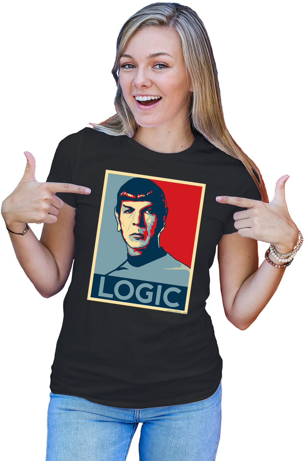 Tricou dama Star Trek Spock Leonard Nimoy Vulcan Logic