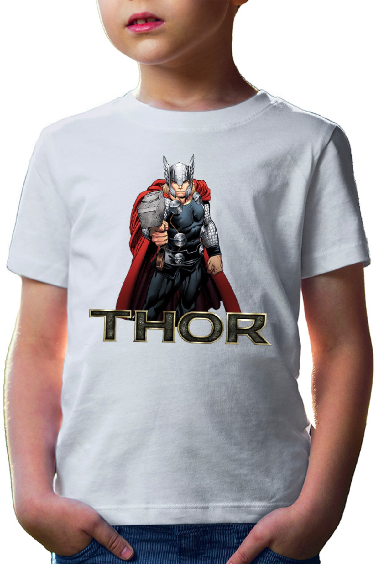 Tricou copii Thor Logo Hammer Avangers Universe Hero Gods Earth