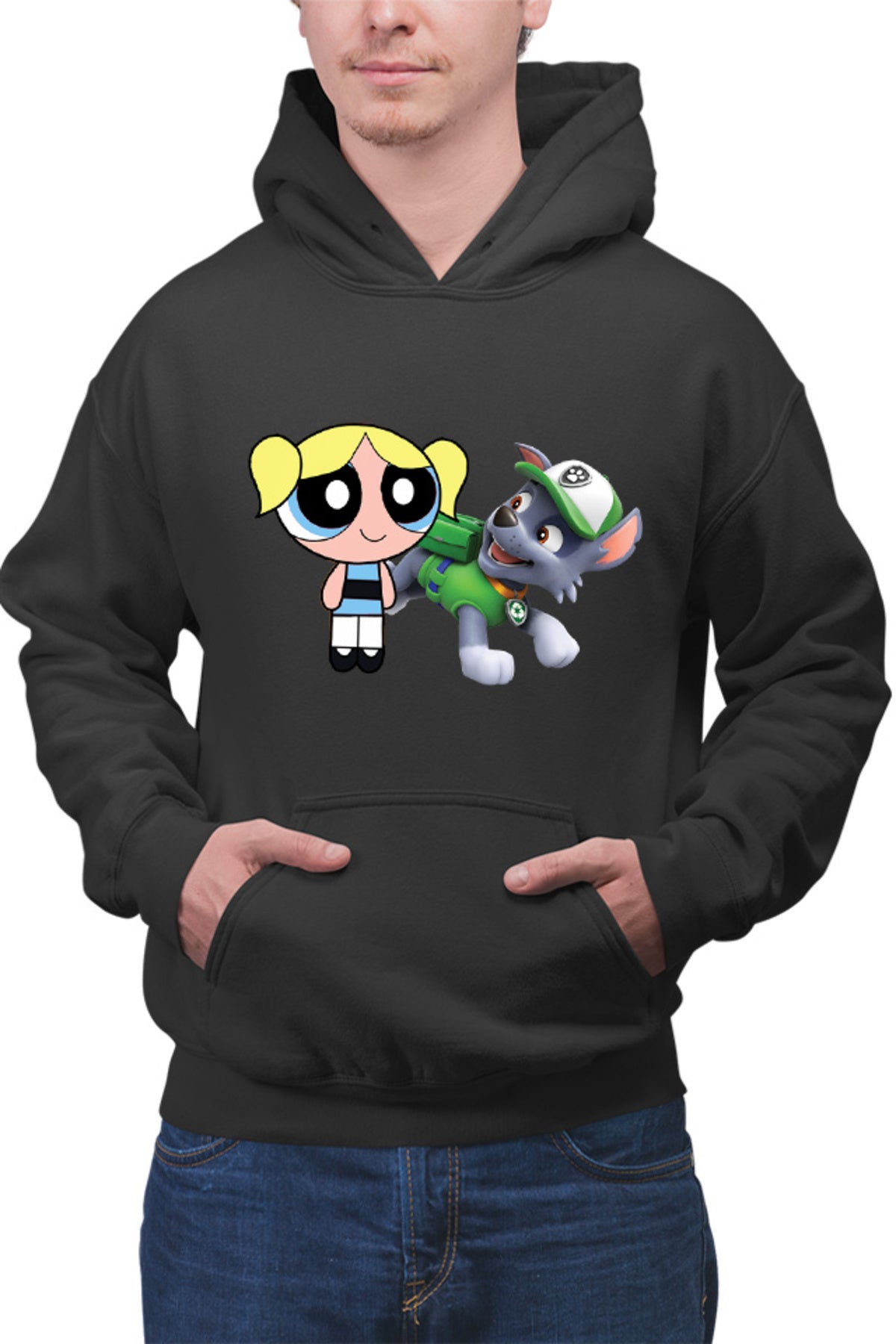 Hanorac barbati The Powerpuff Girls Bubble Paw Patrol Happy