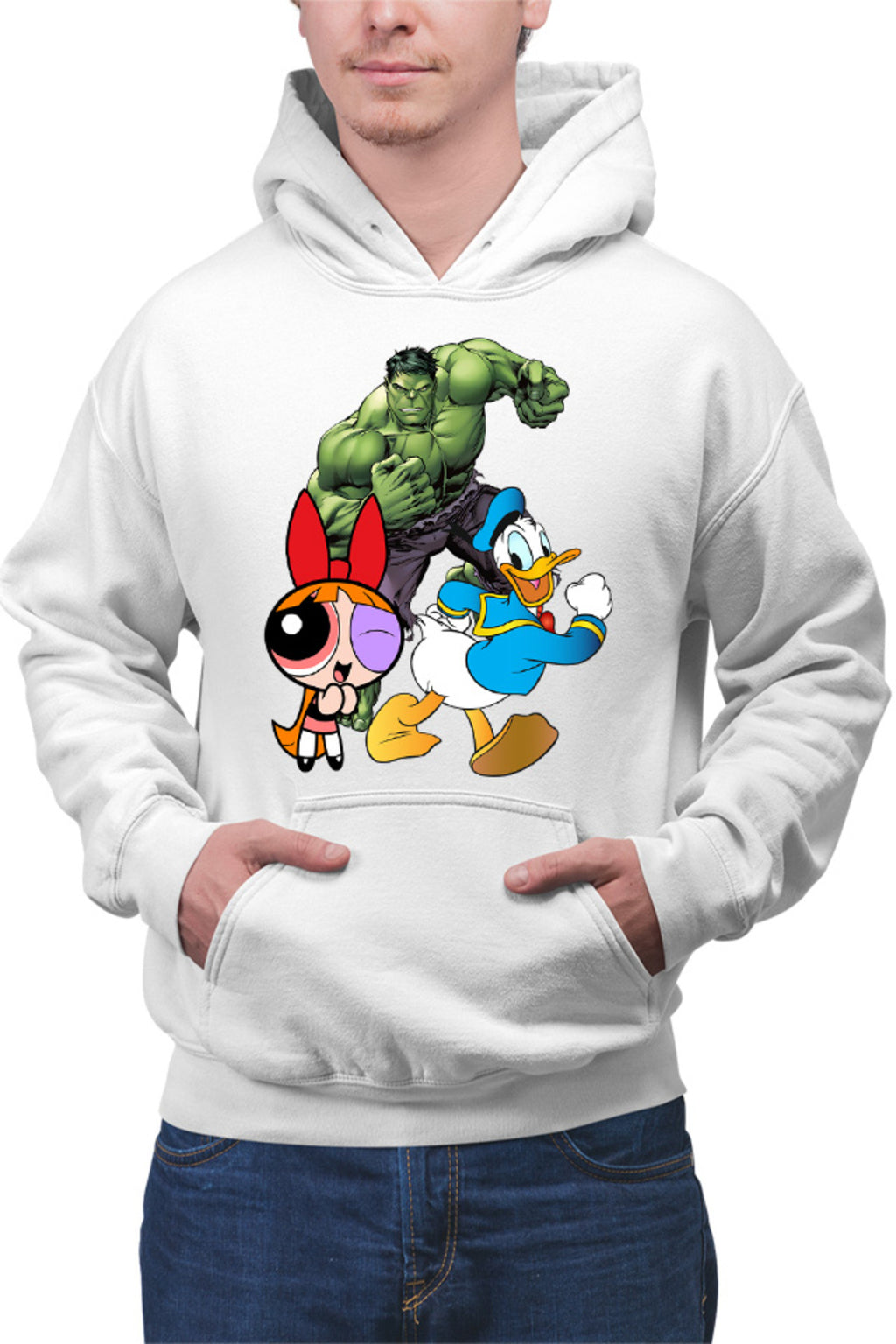 Hanorac barbati Hulk Marvel Donald Duck Powerpuff Girls