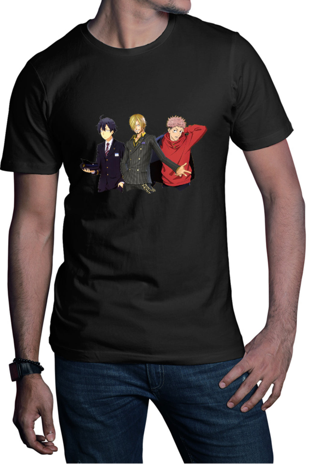 Tricou barbati OreGairu Hikigaya Jujutsu Kaisen Itadori One Piece