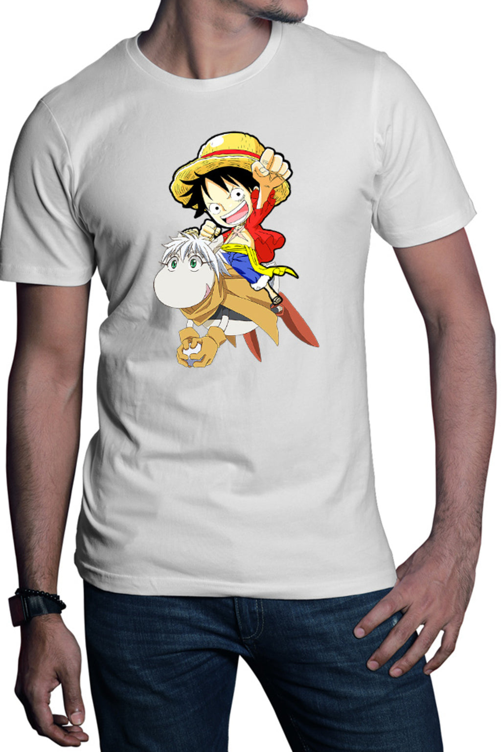 Tricou barbati Hoshin Engi Sibuxiang Lufy One Piece Cute Animal Boruto