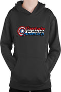 Hanorac copii Captain America Logo Marvel Super Powers Hero Kids