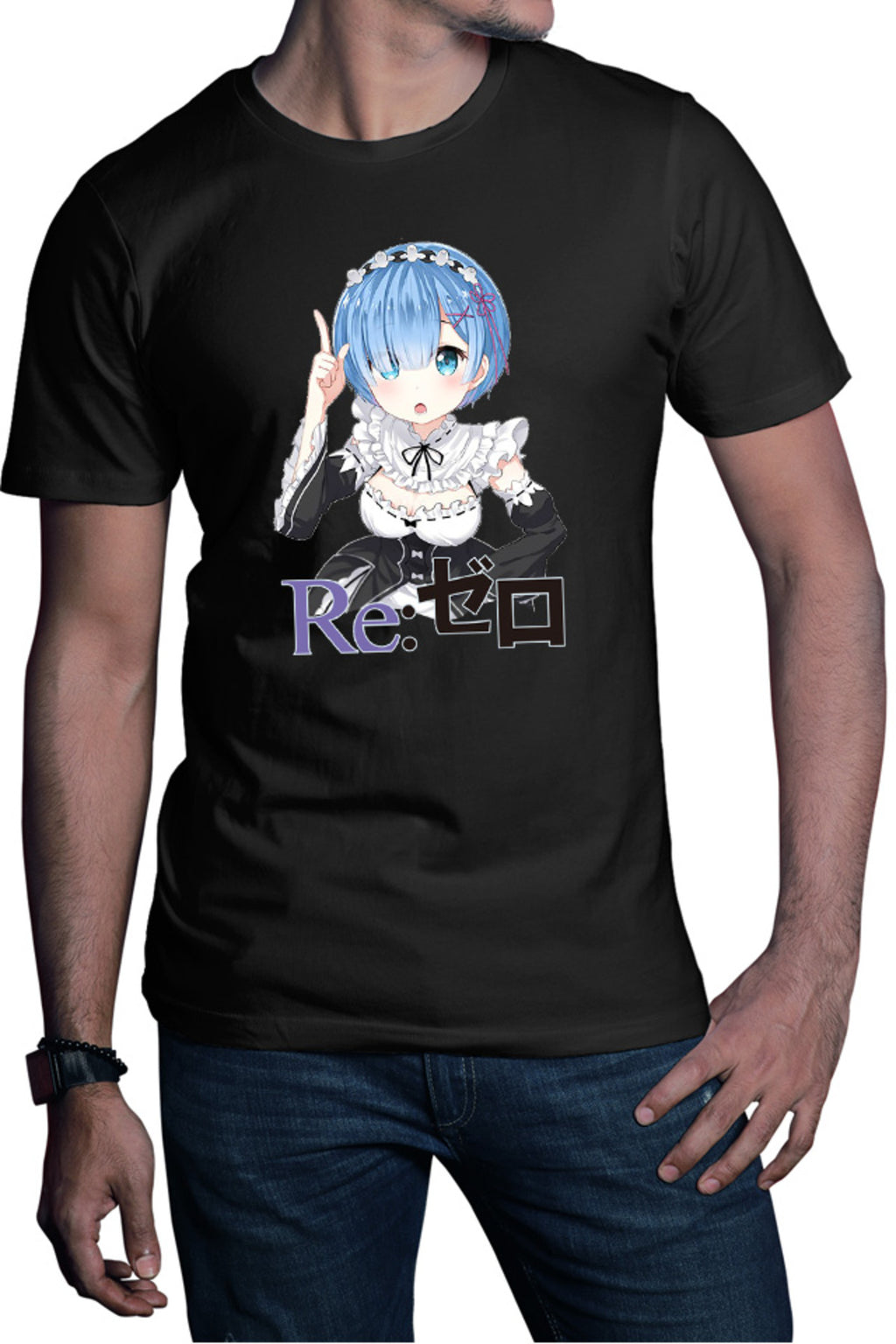 Tricou barbati Re Zero REM Doki Doki Best Waifu Demon