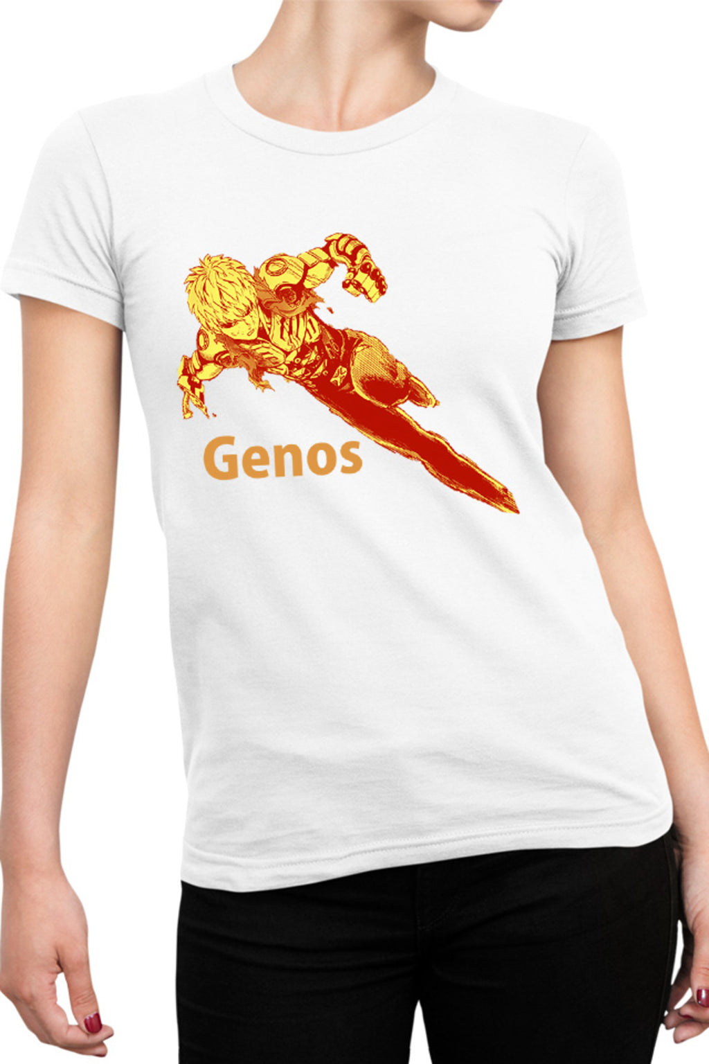 Tricou dama One-Punch Man Genos Robot Android Super Powers