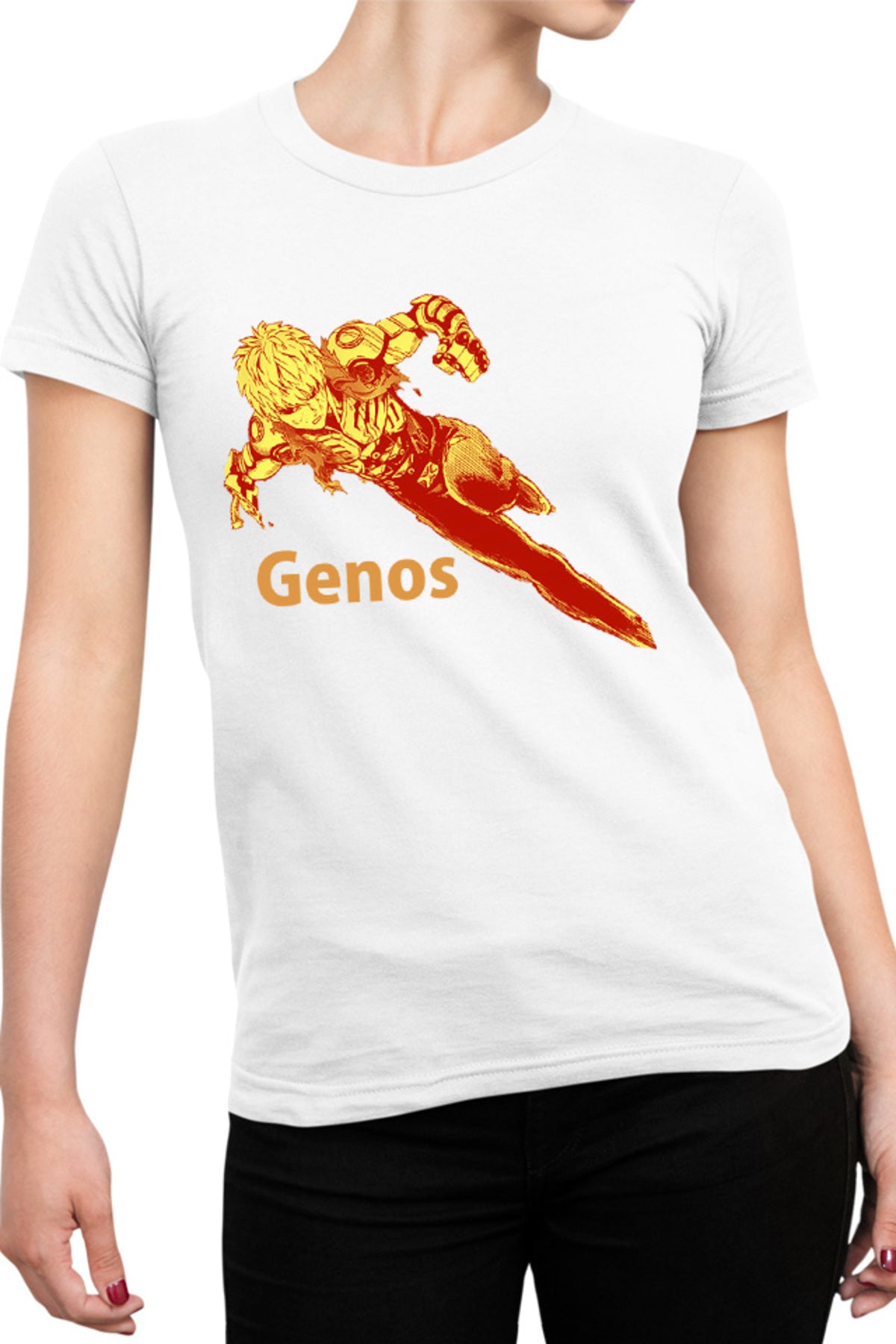 Tricou dama One-Punch Man Genos Robot Android Super Powers