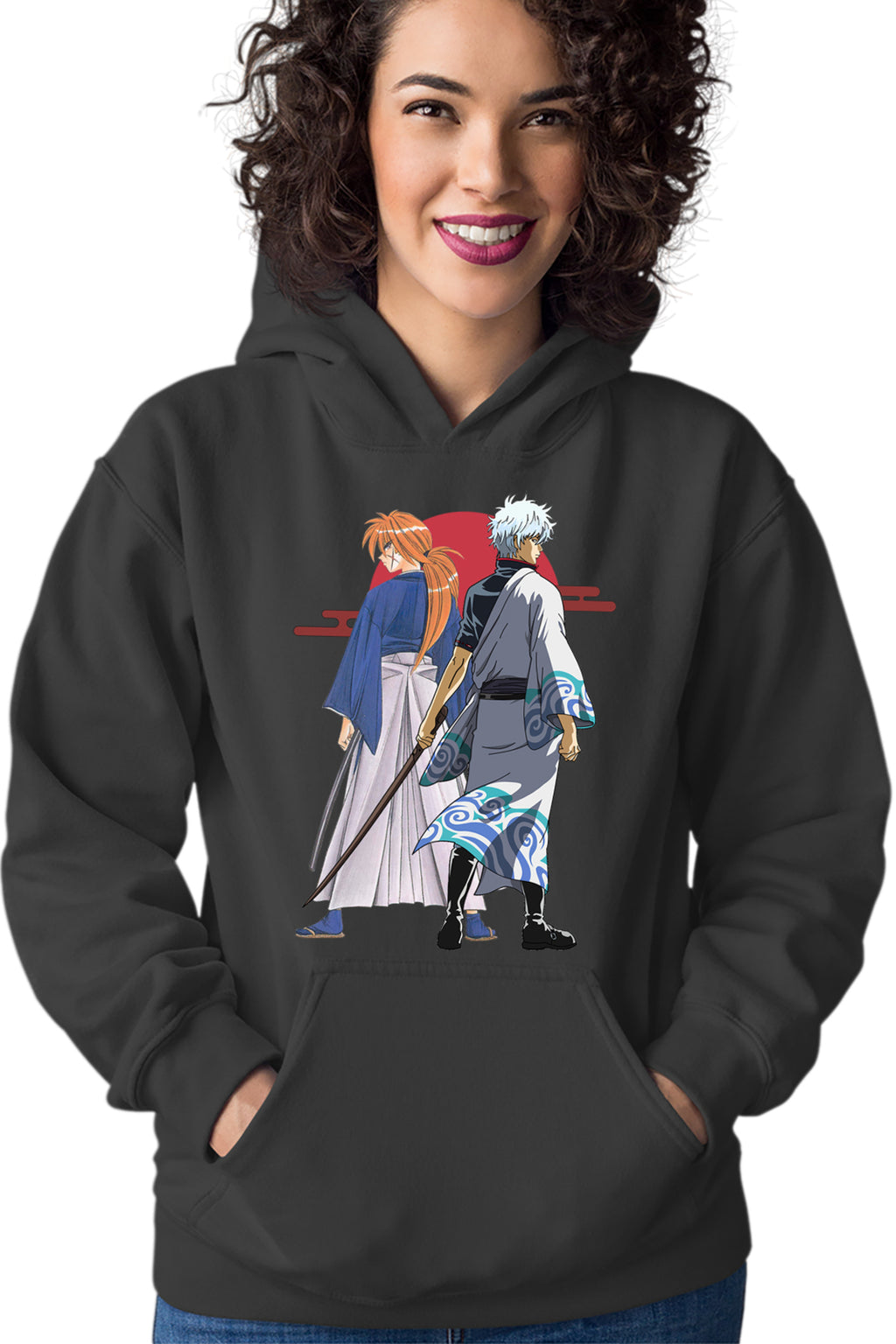Hanorac dama Rurouni Kenshin Kenshin Gintoki Samurai Pose