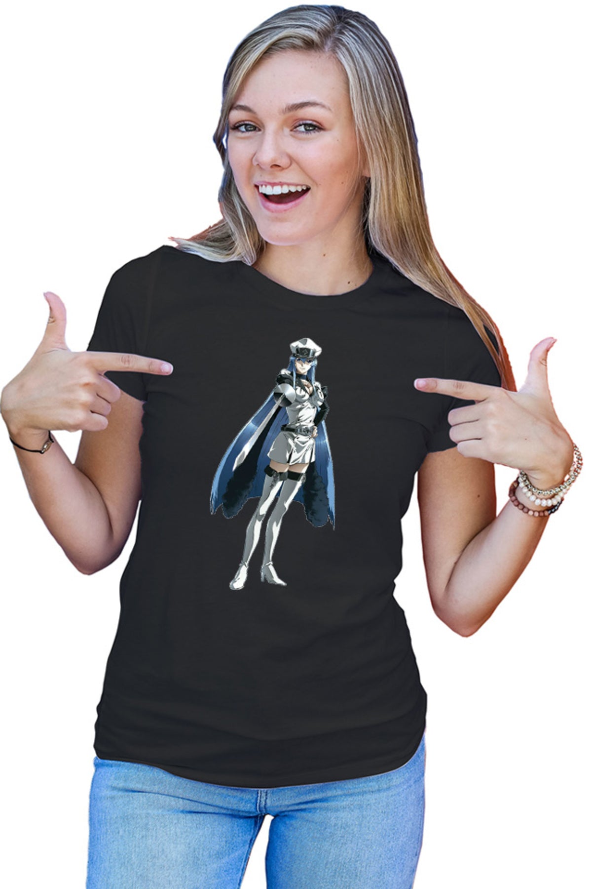 Tricou dama Akame ga Kill Esdeath Spadasin Takahiro Super Power Manga