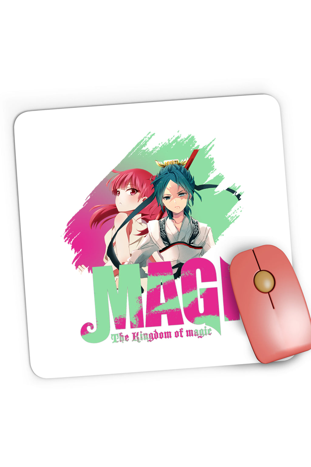 Mousepad Gaming Magi The Labyrinth of Magic Morgiana Hakuryuu Logo Brush, 21x19 cm