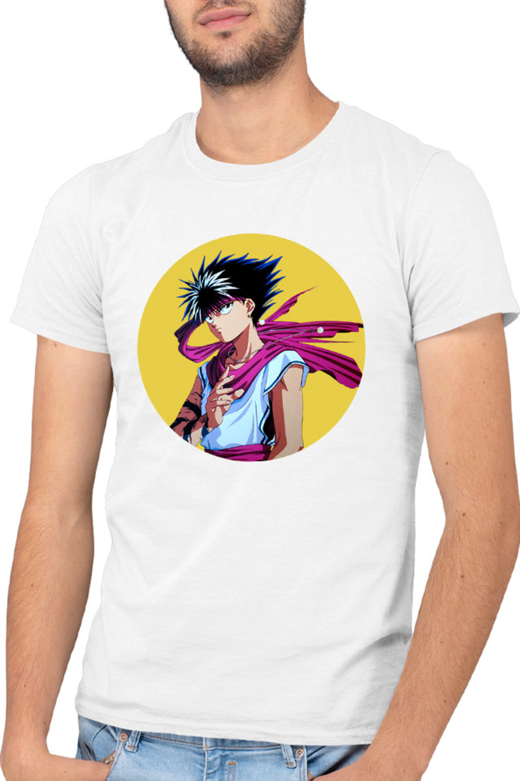 Tricou barbati Yu Yu Hakusho Hiei Powers Mangaka Season