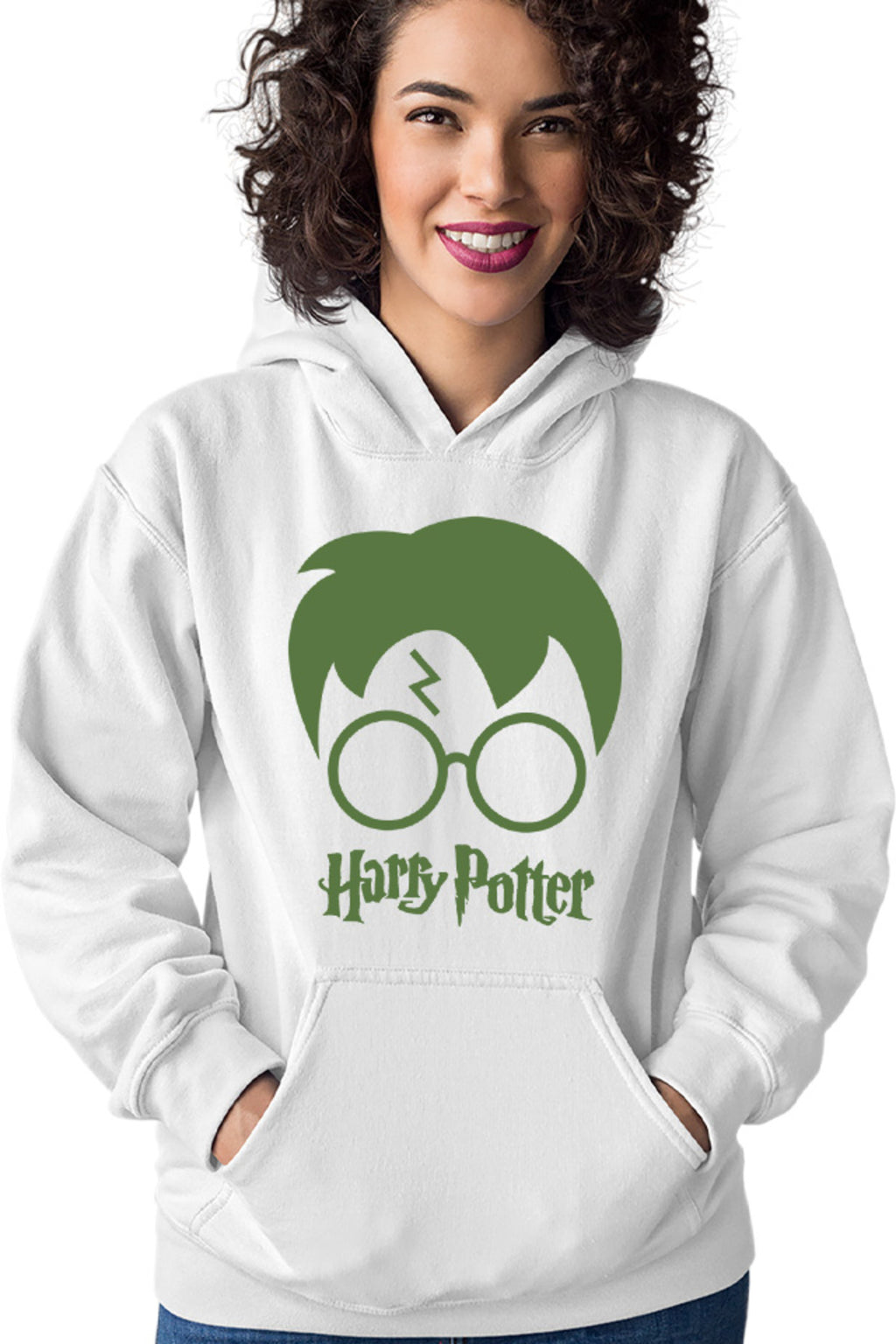 Hanorac dama Harry Potter Logo Hair Style Glasses