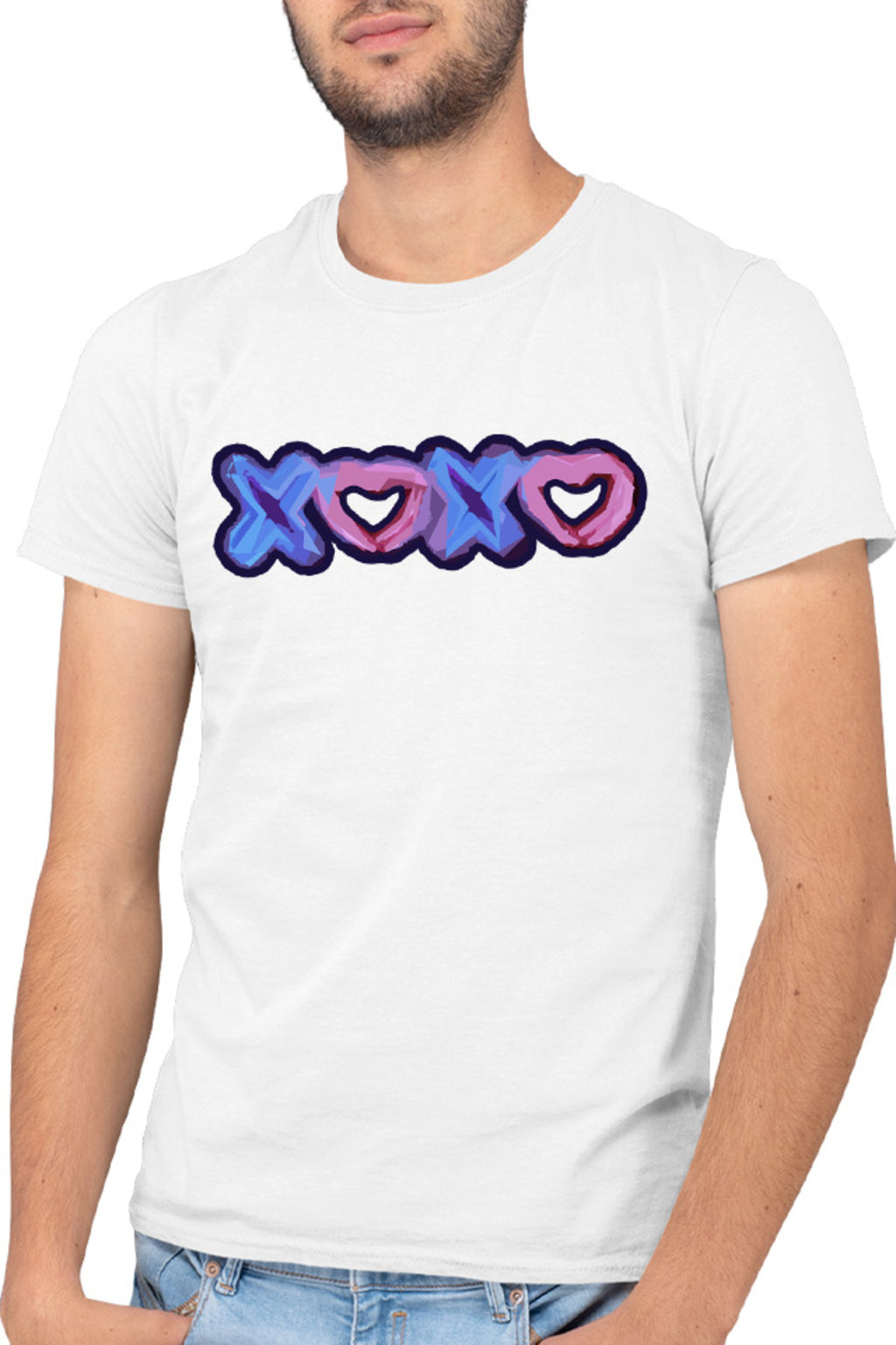 Tricou barbati XOXO Logo Heart Abstract Minimalist Drama