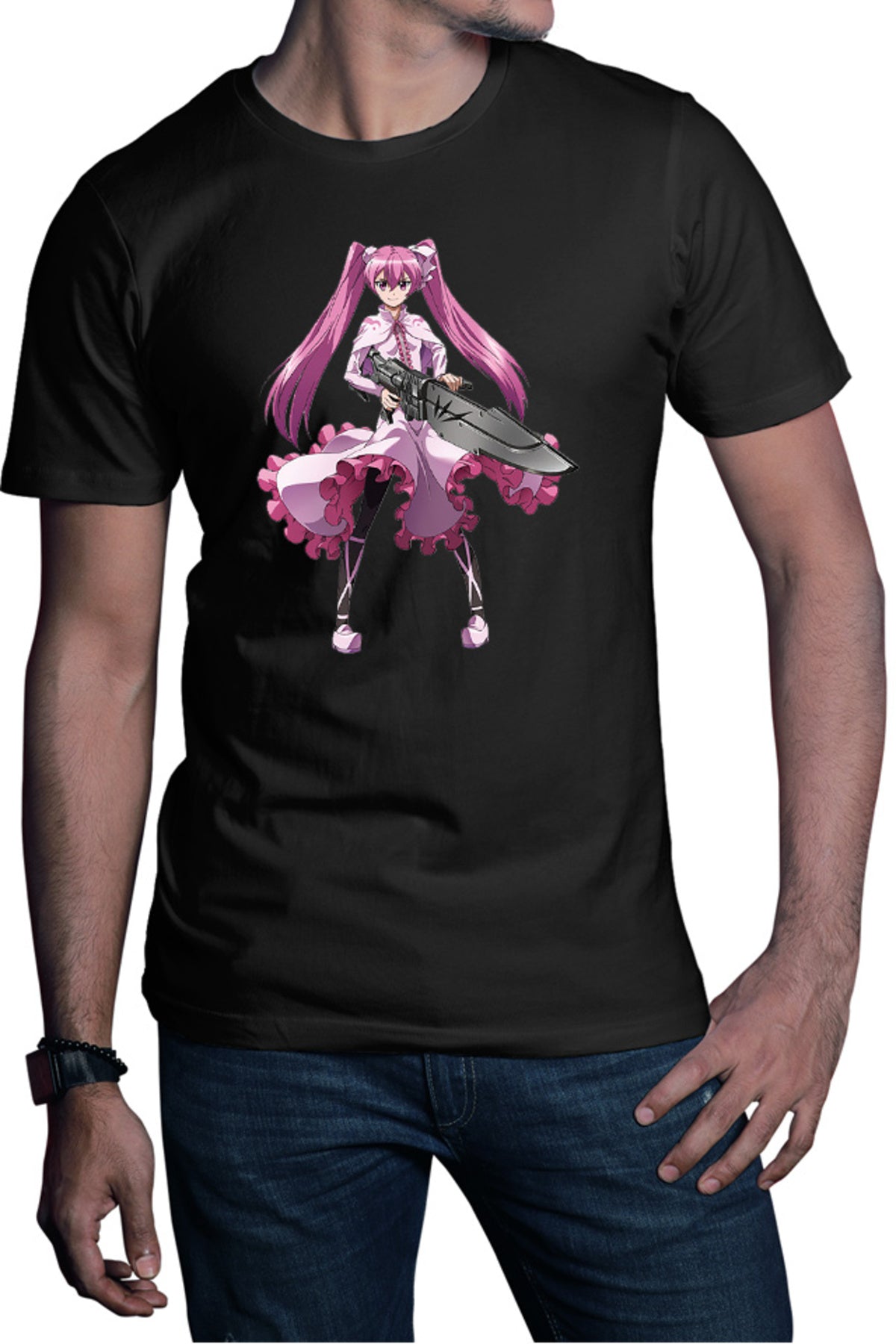 Tricou barbati Akame ga Kill Mine Assassin Kawaii Anime Monster