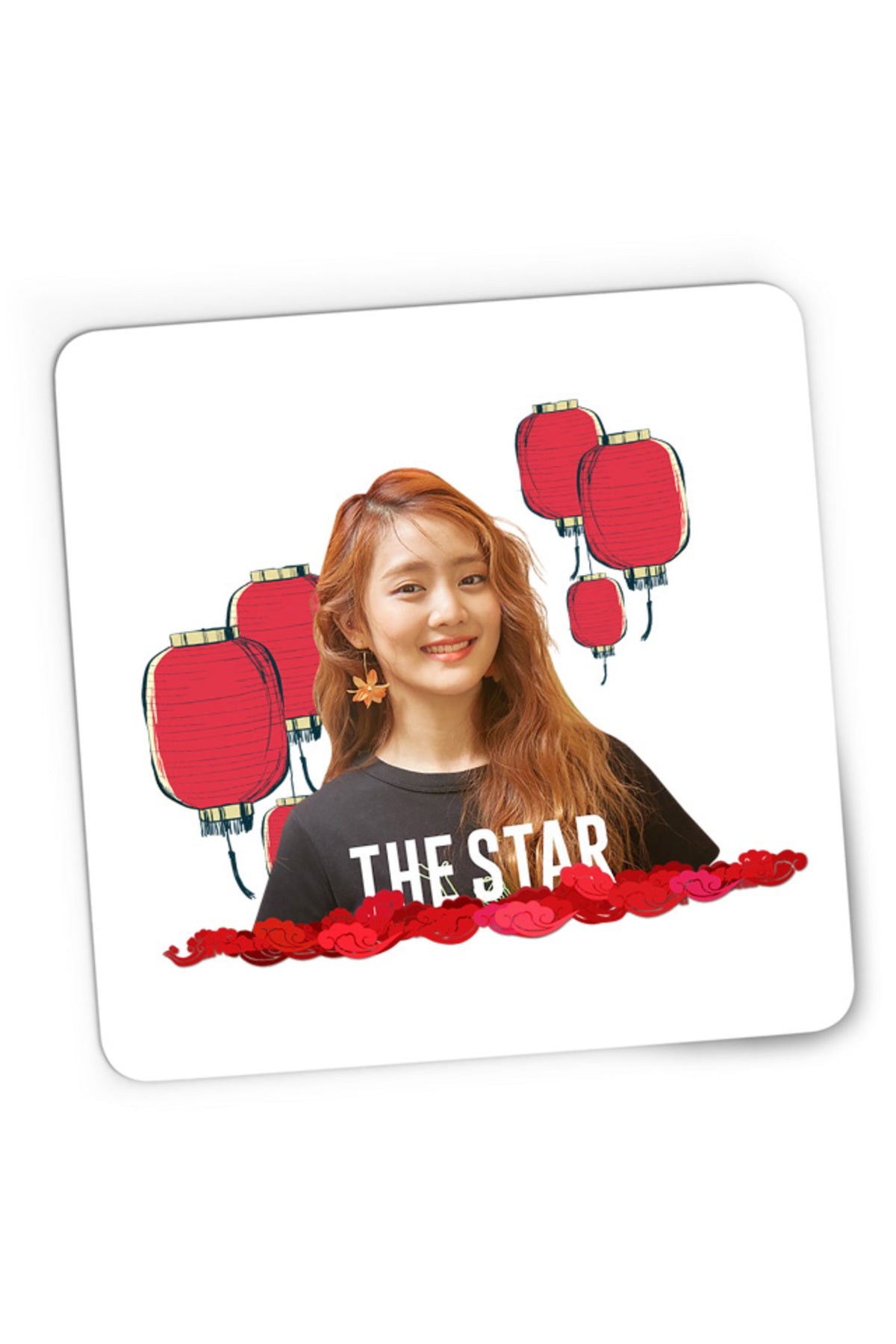 Mousepad Gaming I-DLE Flower Concert Lamps Music Big Hit, 21x19 cm