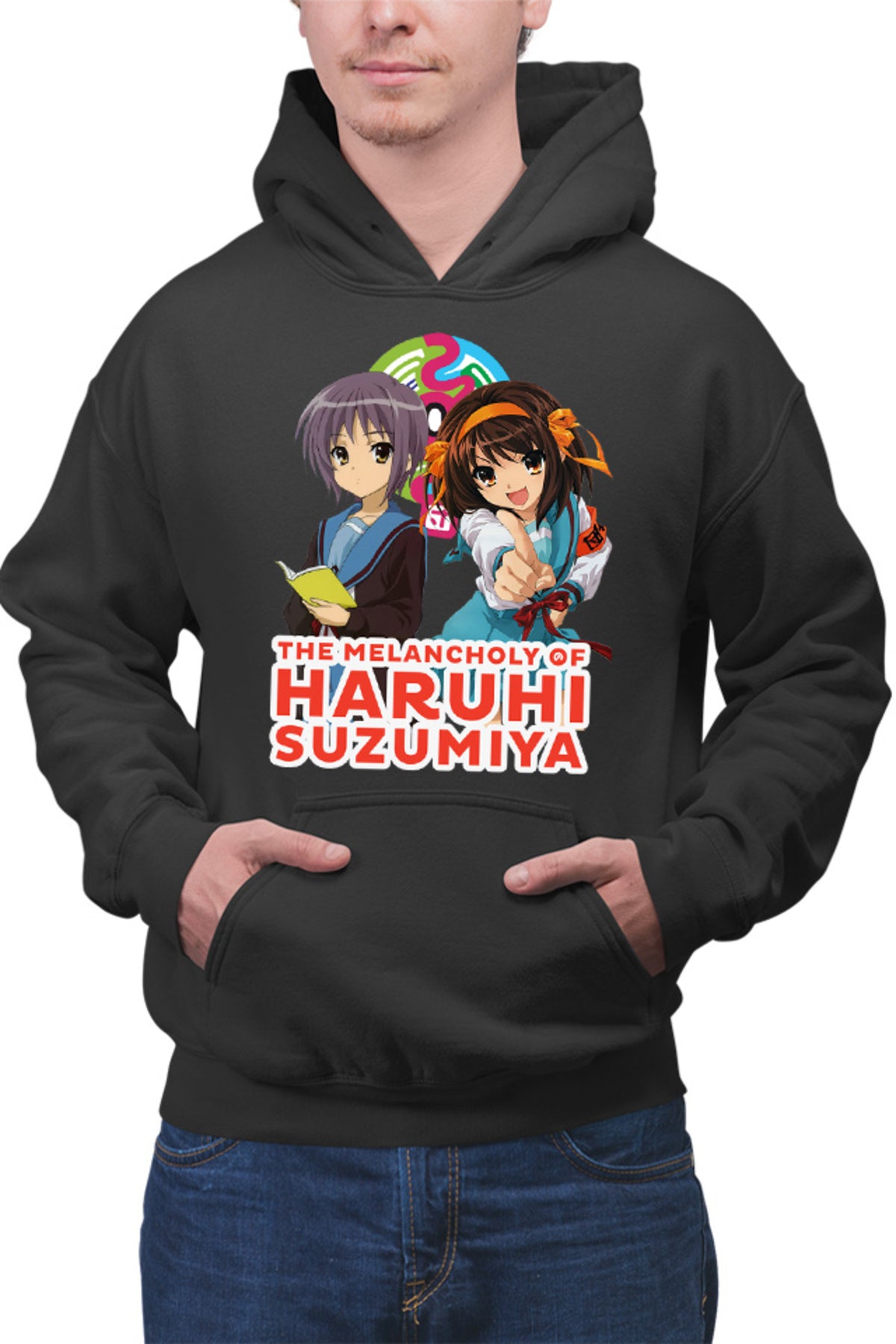 Hanorac barbati Haruhi Suzumiya Yuki Book Read Sci-fi Cosplay Costume