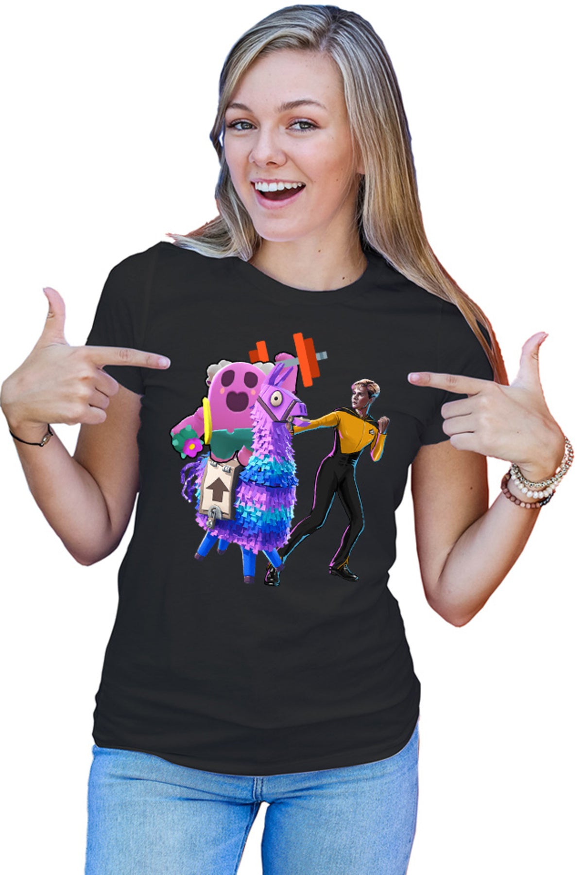 Tricou dama Brawl Stars Lift Hero Trek Fortnite Goat Battleroyale