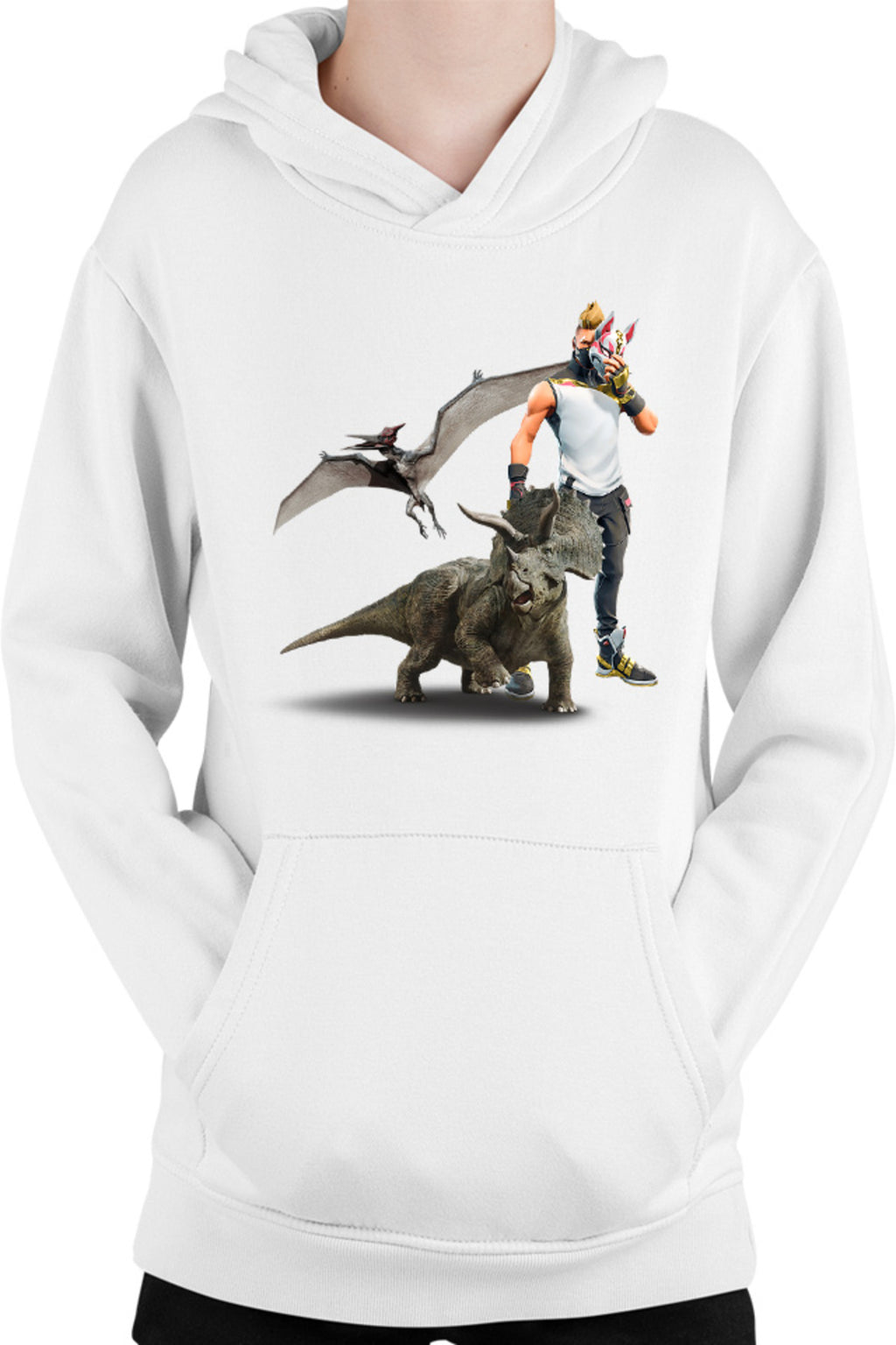Hanorac copii Jurassic Park Pteranodon Velociraptor Fortnite