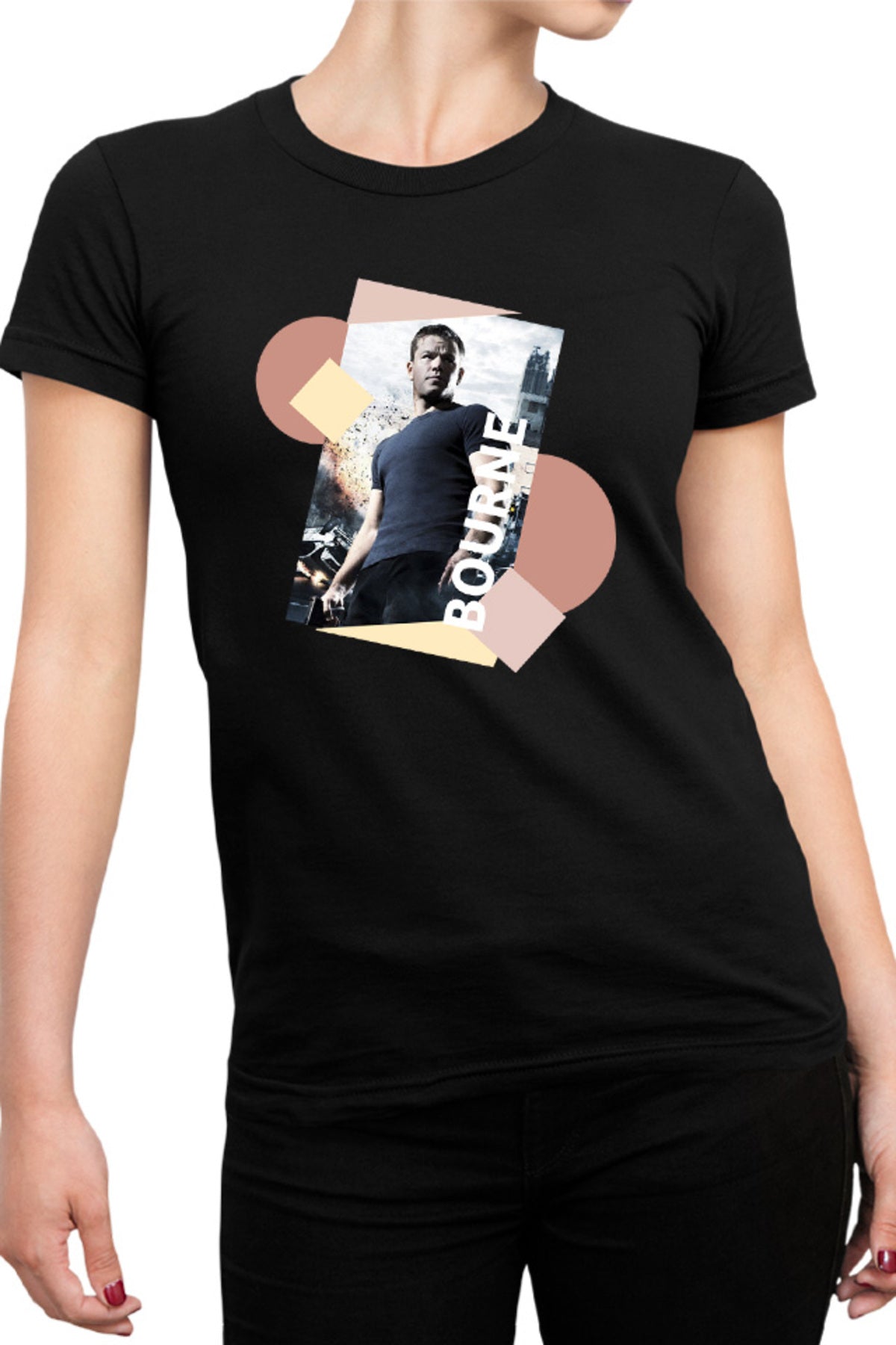 Tricou dama Bourne Abstract Design Action Cars Power Amazing