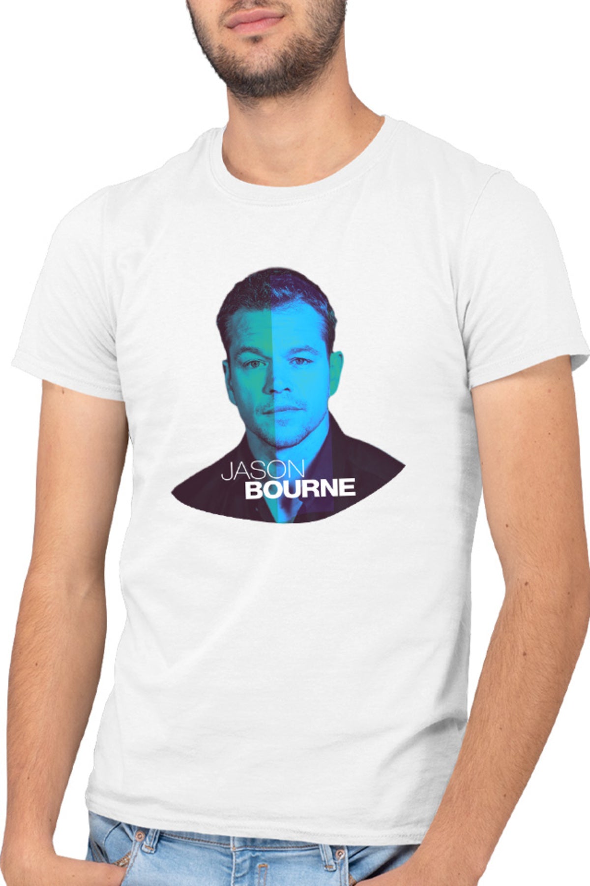 Tricou barbati Bourne Portret Cool Men Detective Police