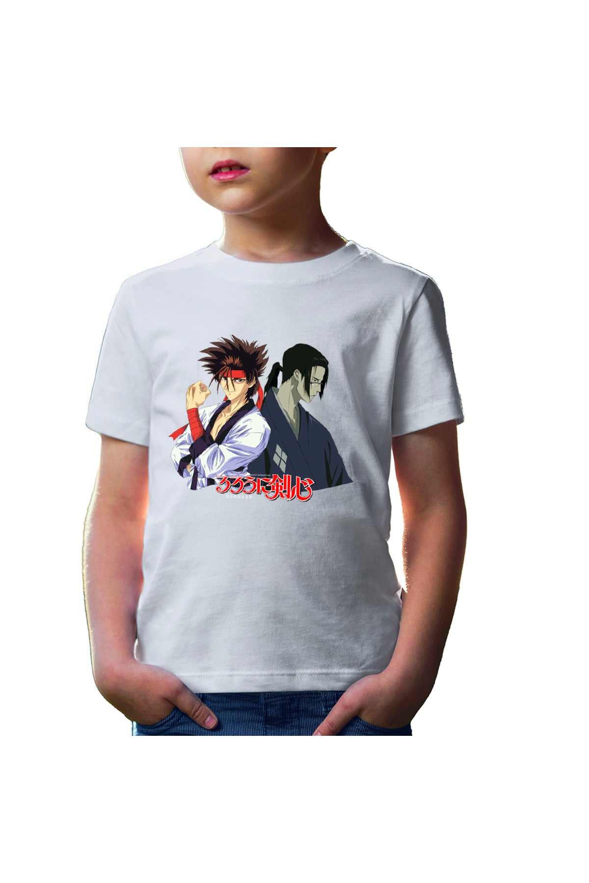 Tricou copii Rurouni Kenshin Sanosuke Jin Duo Anime