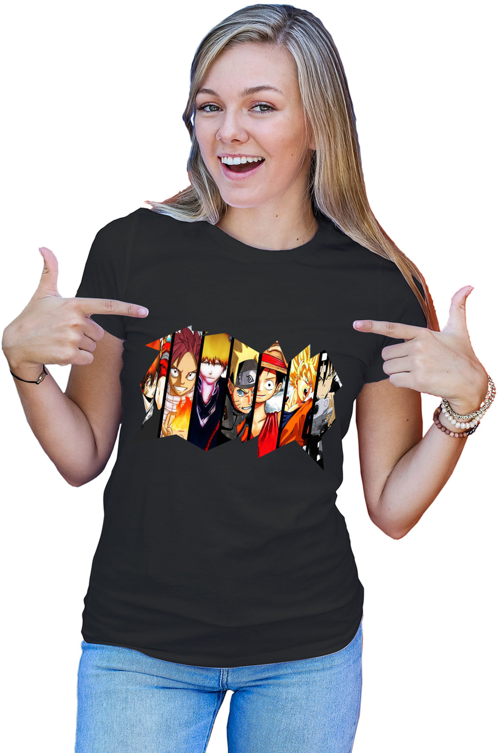 Tricou dama Fairy Tail Naruto Bleach One Piece