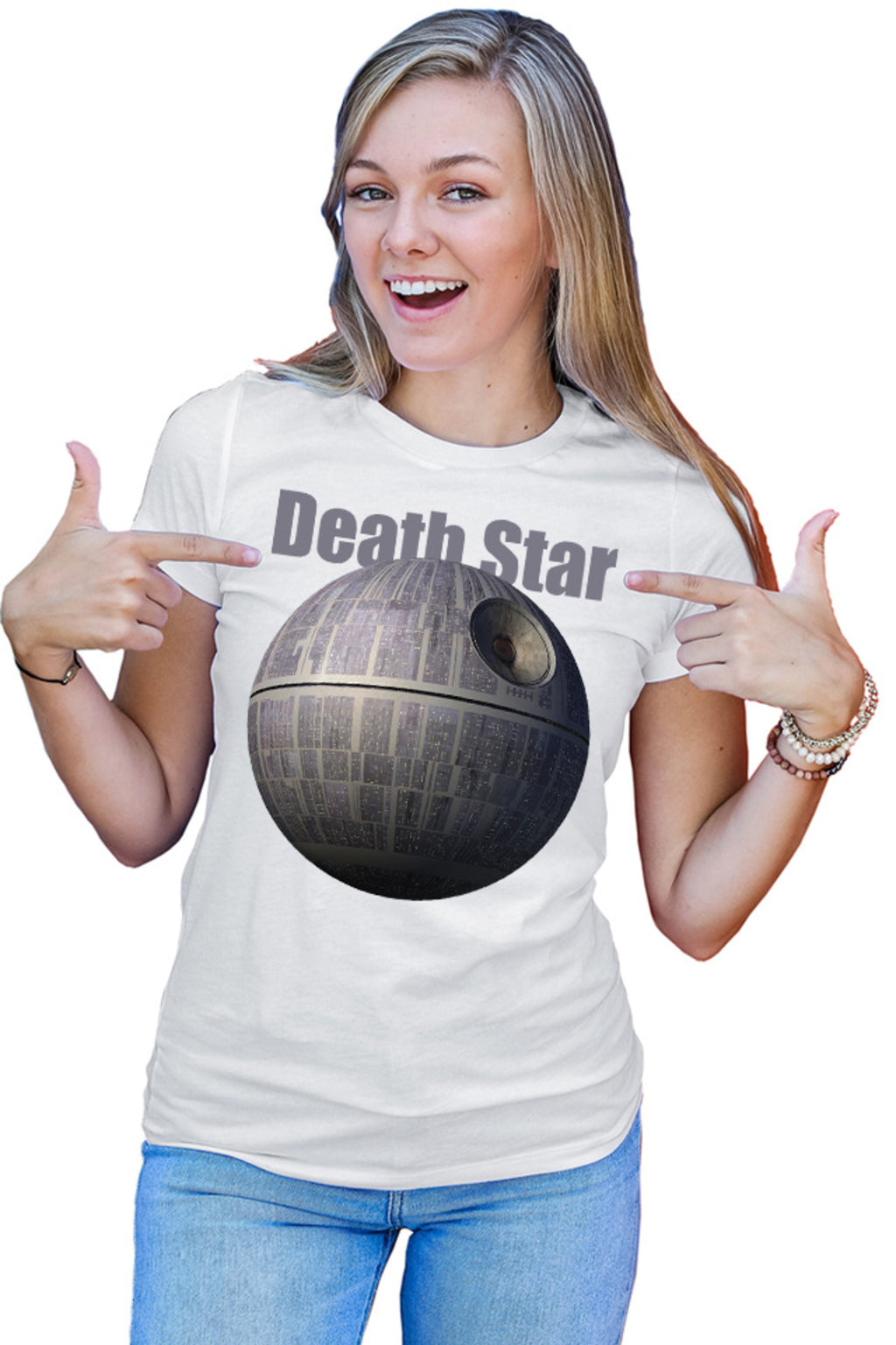 Tricou dama Star Wars Death Star Planet Bad Alien Species