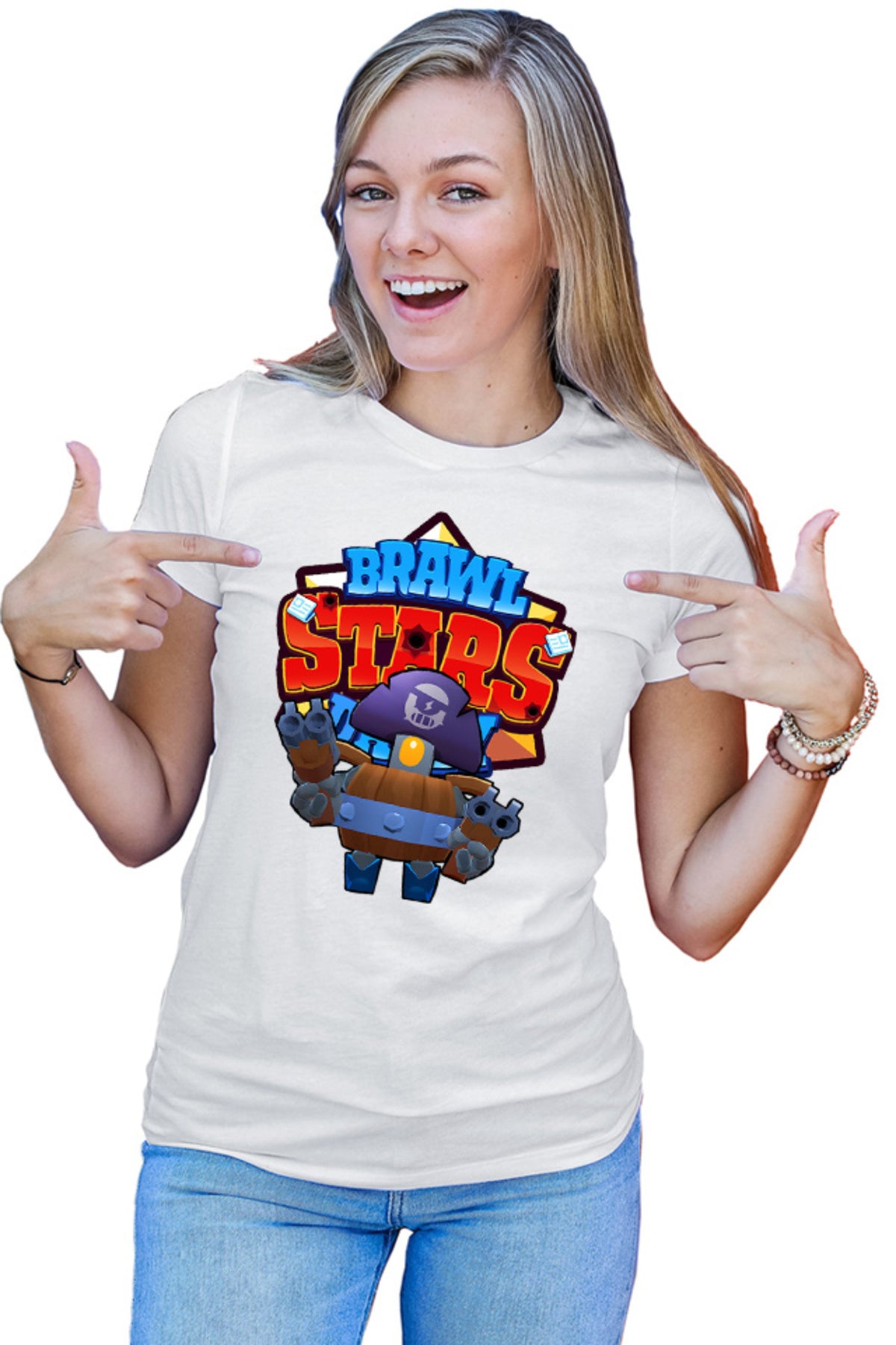 Tricou dama Brawl Stars Mini Robot Daily Missions Quest Battlepass