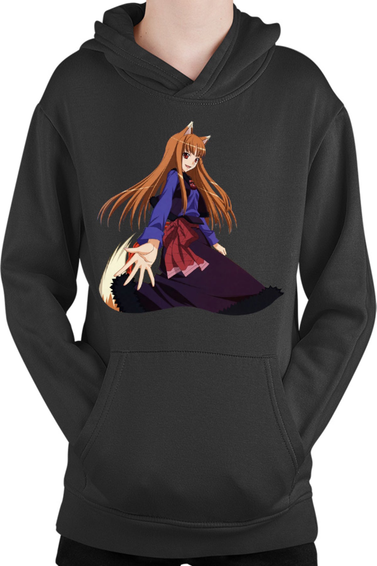 Hanorac copii Spice And Wolf Holo Kitsune Dance Romance