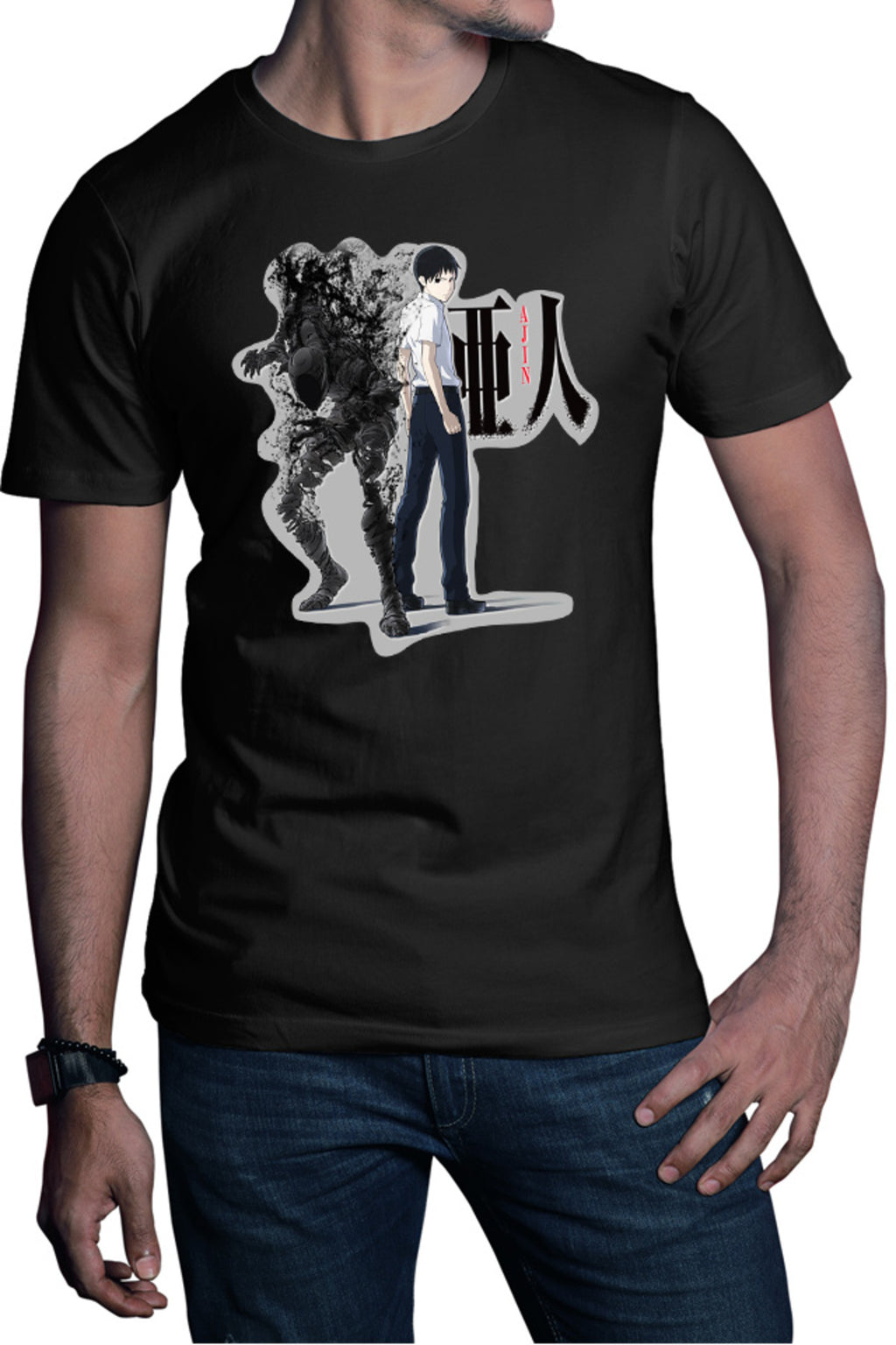 Tricou barbati Ajin Nagai Kei Horror Supranatural Monster