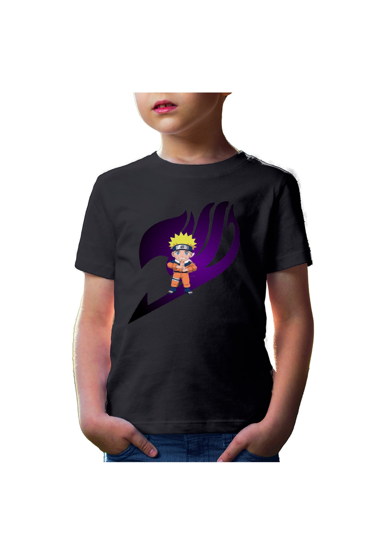 Tricou copii Fairy Tail Logo Emblem Naruto Chibi